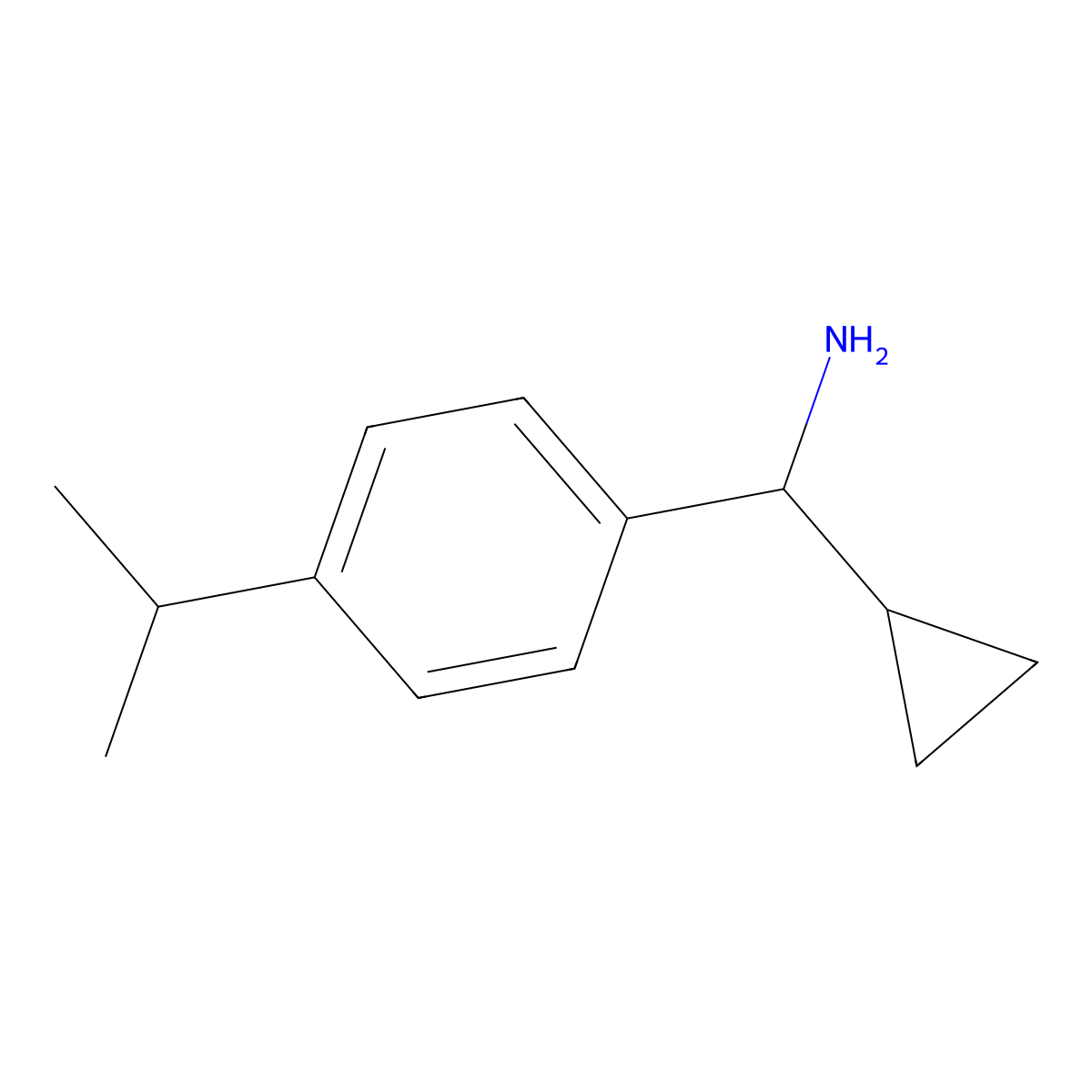 (R)-Cyclopropyl(4-isopropylphenyl)methanamine molecular structure, CAS 1213194-24-1