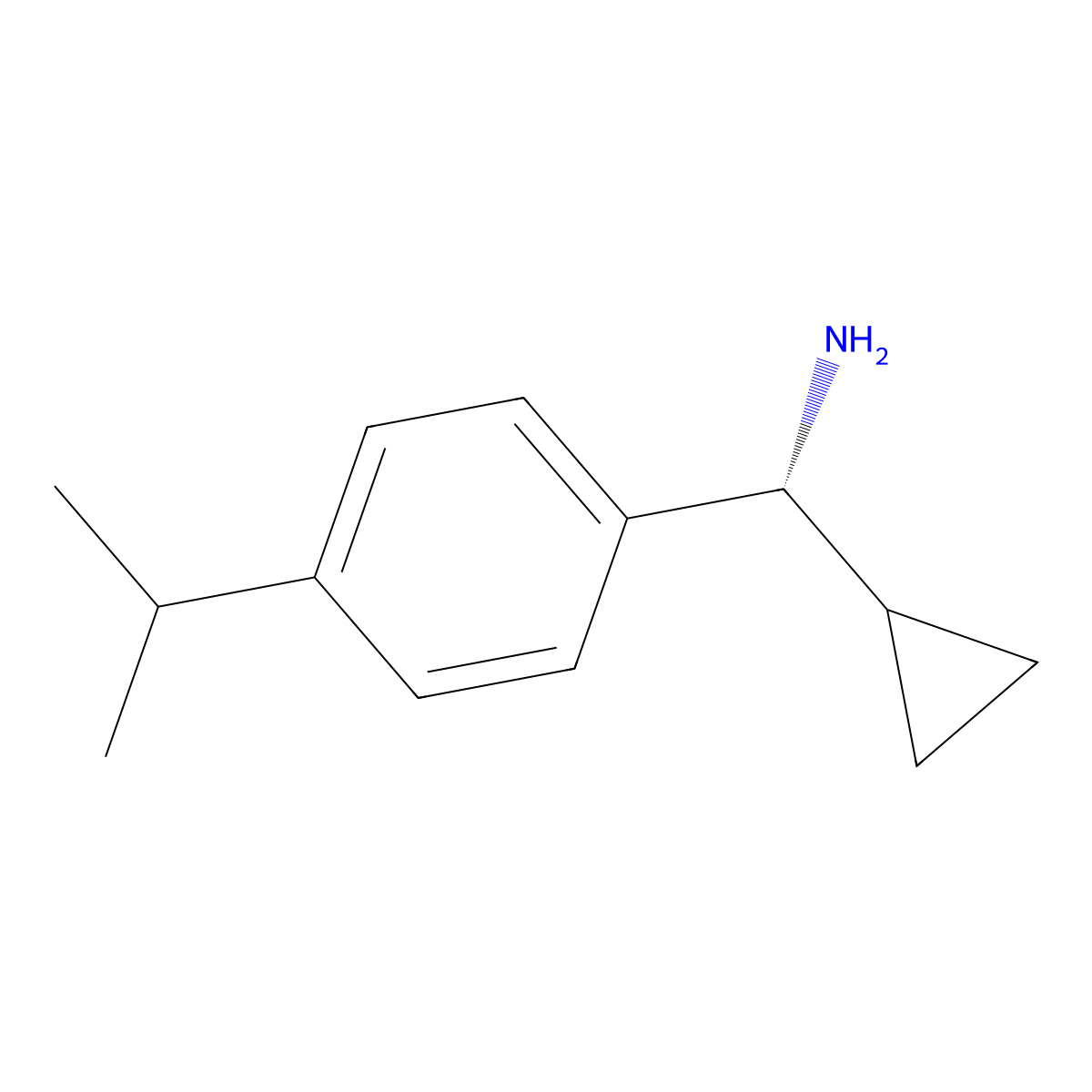 (R)-Cyclopropyl(4-isopropylphenyl)methanamine molecular structure, CAS 1213194-24-1