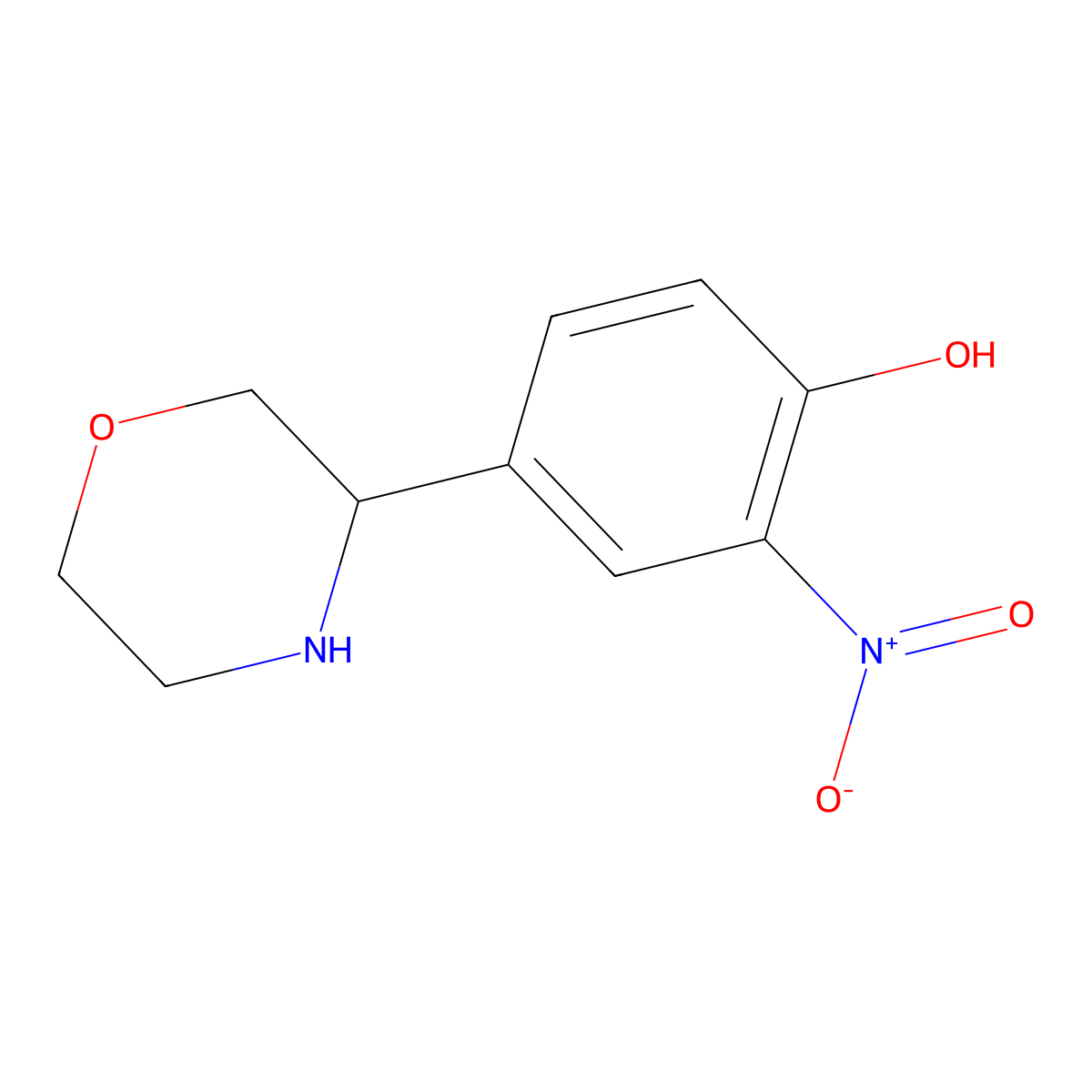 4-(3S)-3-Morpholinyl-2-nitrophenol molecular structure, CAS 1213195-54-0