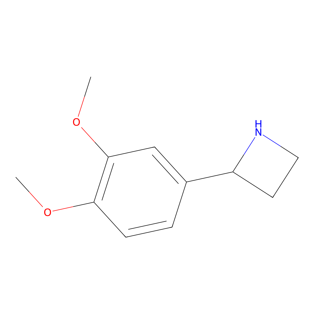 (R)-2-(3,4-Dimethoxyphenyl)azetidine molecular structure, CAS 1213196-75-8
