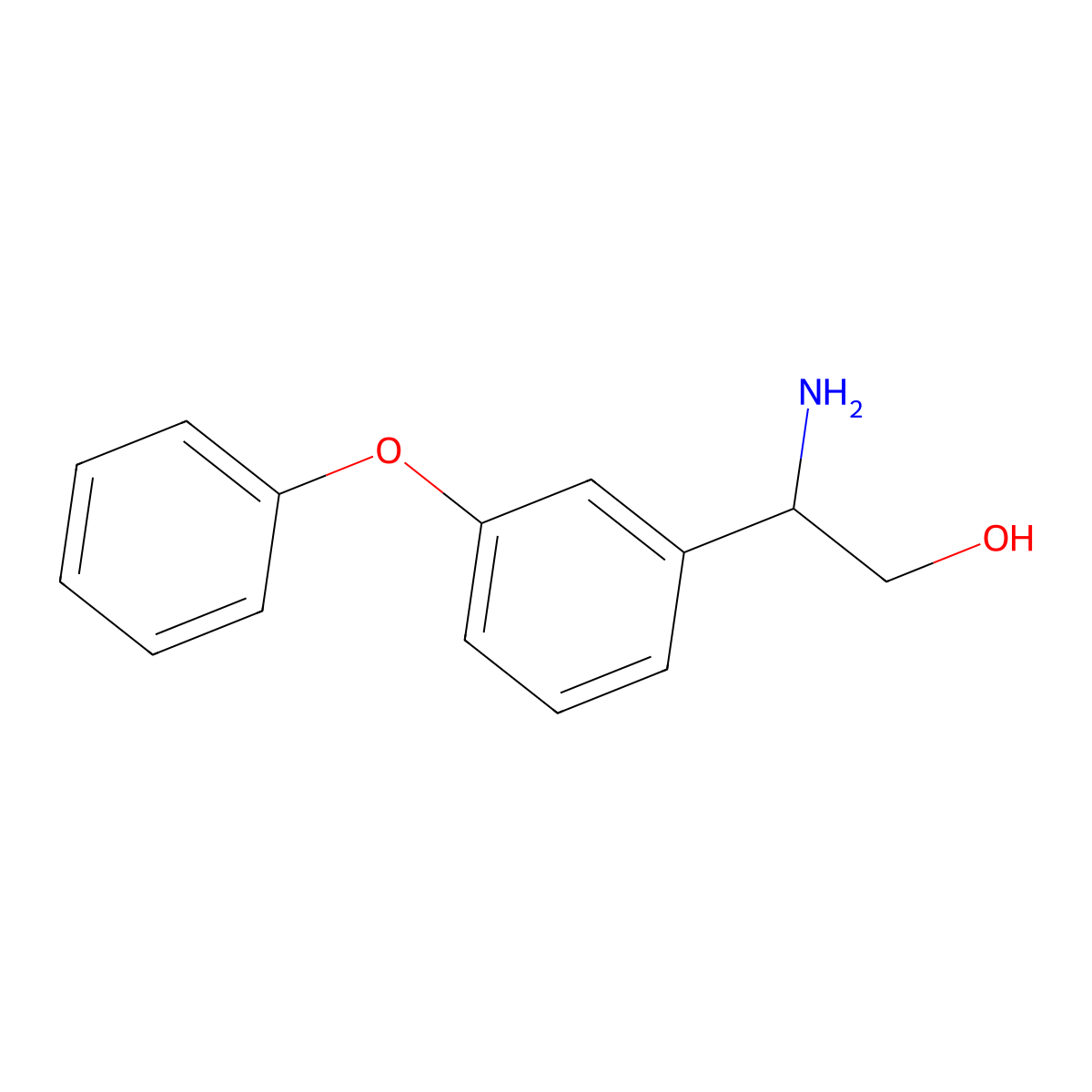 (r)-2-Amino-2-(3-phenoxyphenyl)ethan-1-ol molecular structure, CAS 1213204-68-2