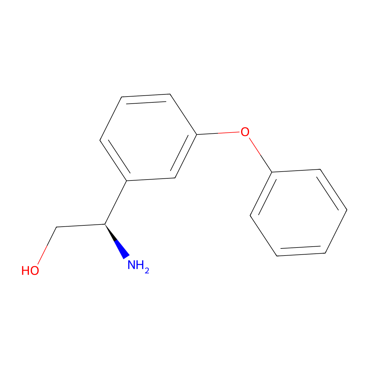 (r)-2-Amino-2-(3-phenoxyphenyl)ethan-1-ol molecular structure, CAS 1213204-68-2