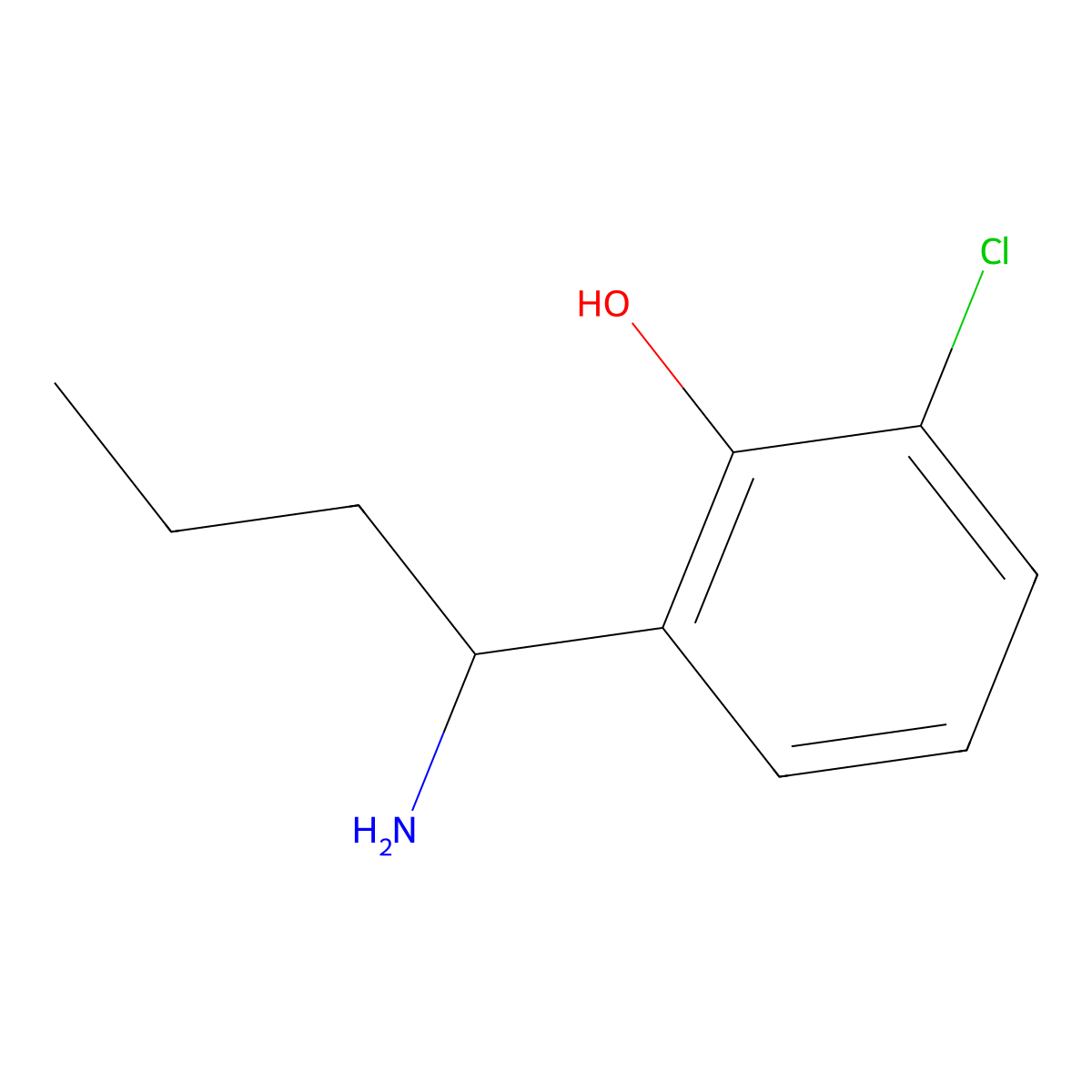 (R)-2-(1-Aminobutyl)-6-chlorophenol molecular structure, CAS 1213206-84-8