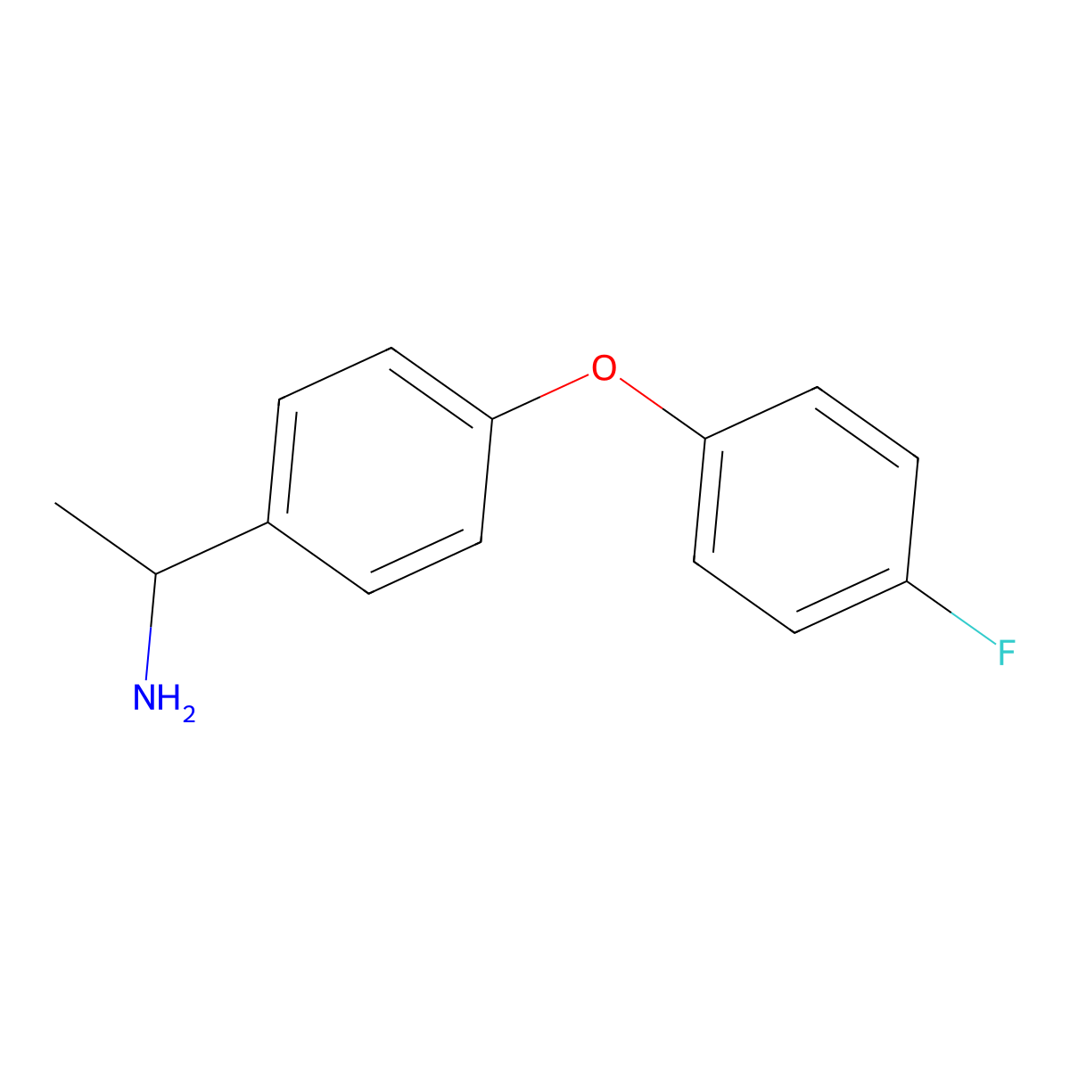 (S)-1-(4-(4-Fluorophenoxy)phenyl)ethanamine molecular structure, CAS 1213208-00-4
