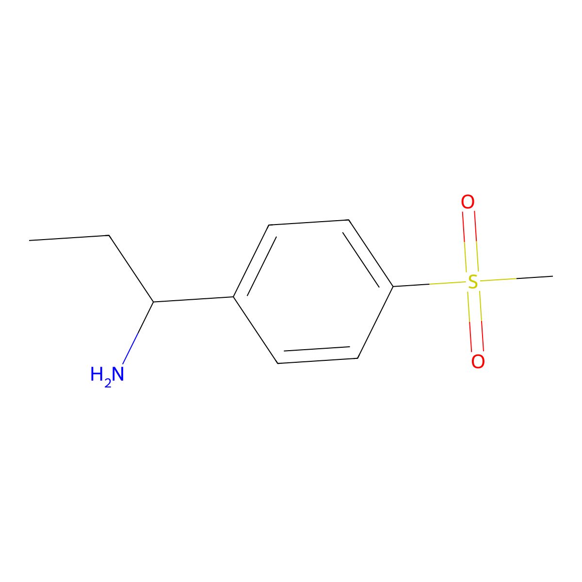 (1R)-1-(4-methanesulfonylphenyl)propan-1-amine molecular structure, CAS 1213211-53-0