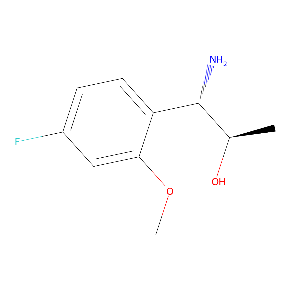 (1S,2R)-1-Amino-1-(4-fluoro-2-methoxyphenyl)propan-2-OL molecular structure, CAS 1213214-87-9