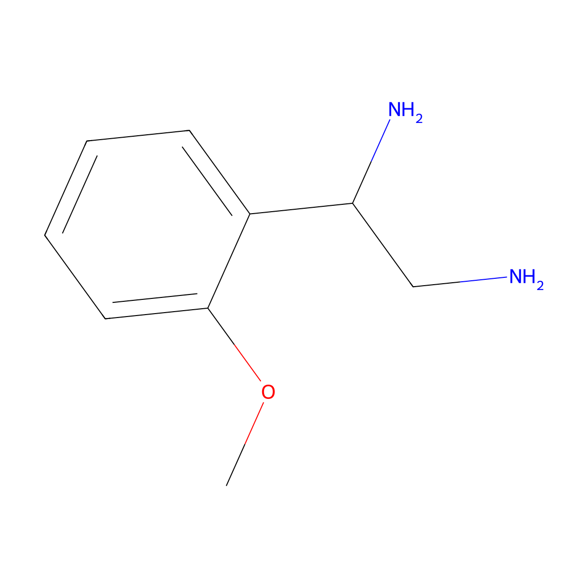 (1R)-1-(2-Methoxyphenyl)ethane-1,2-diamine molecular structure, CAS 1213218-19-9