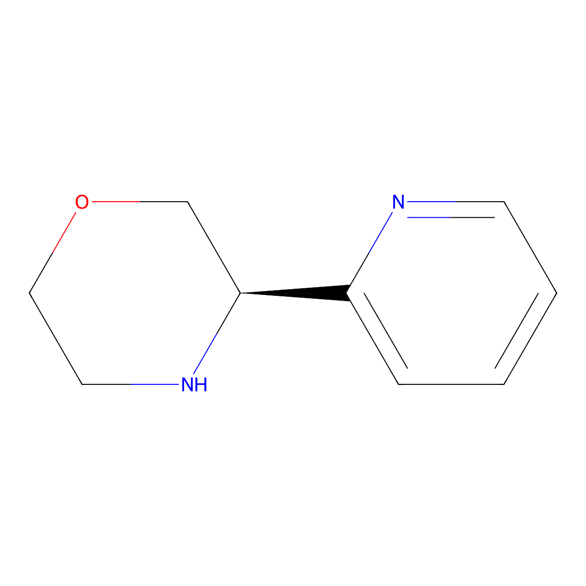 (R)-3-(Pyridin-2-yl)morpholine molecular structure, CAS 1213223-55-2