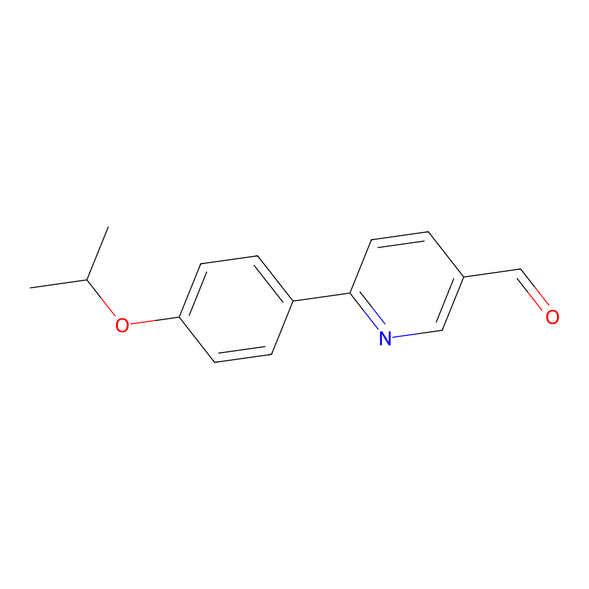 2-(4-(1-Methylethoxy)phenyl)pyridine-5-carboxaldehyde molecular structure, CAS 1213239-68-9