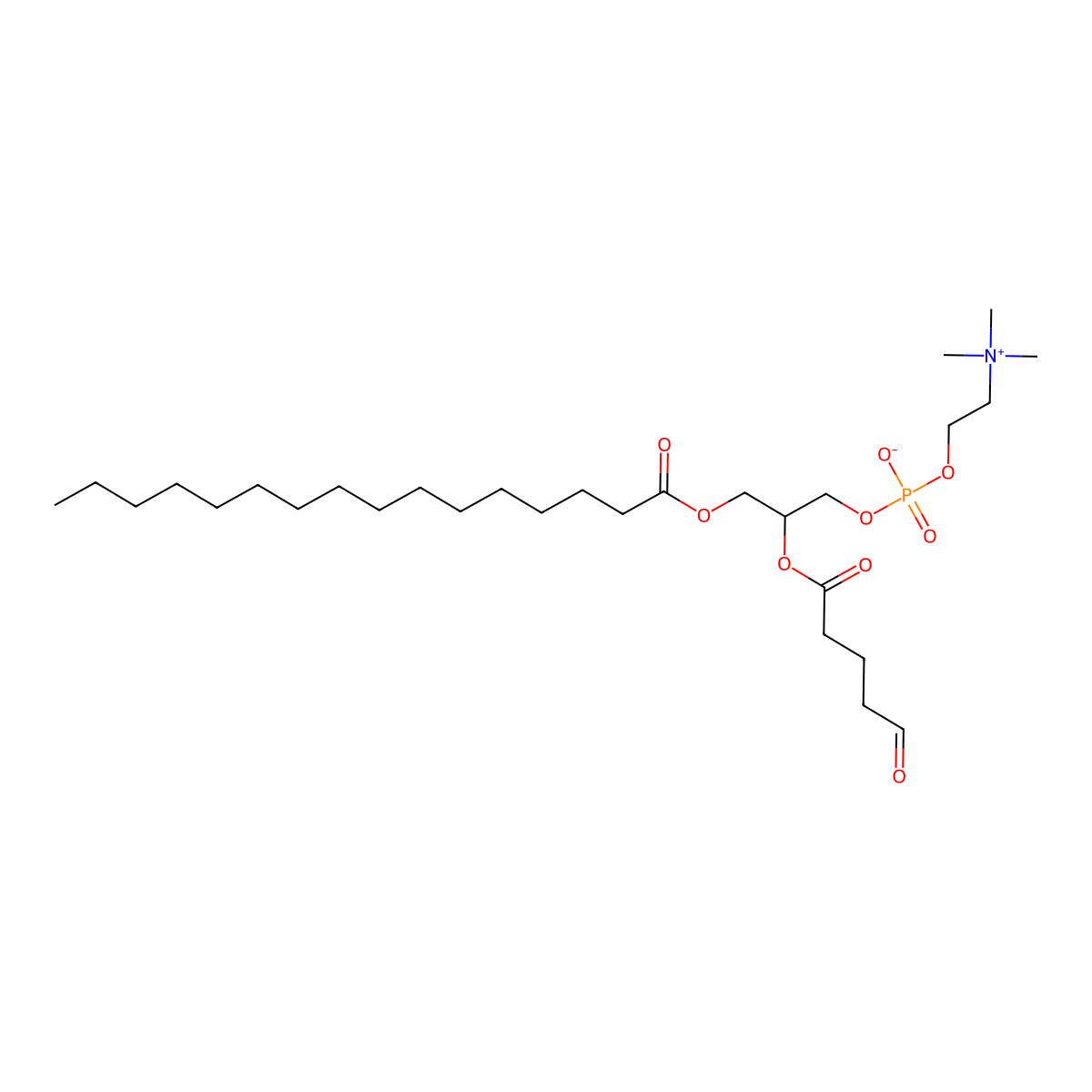 PC(16:0/5:0(Cho)) molecular structure, CAS 121324-31-0