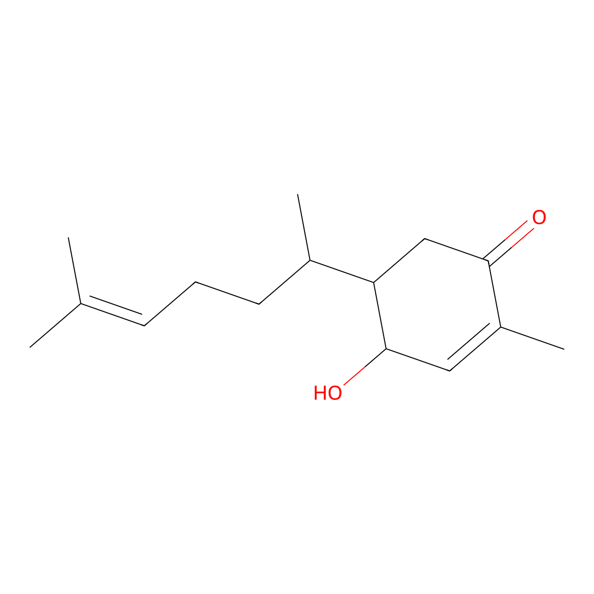 1-Hydroxybisabola-2,10-dien-4-one molecular structure, CAS 1213251-45-6