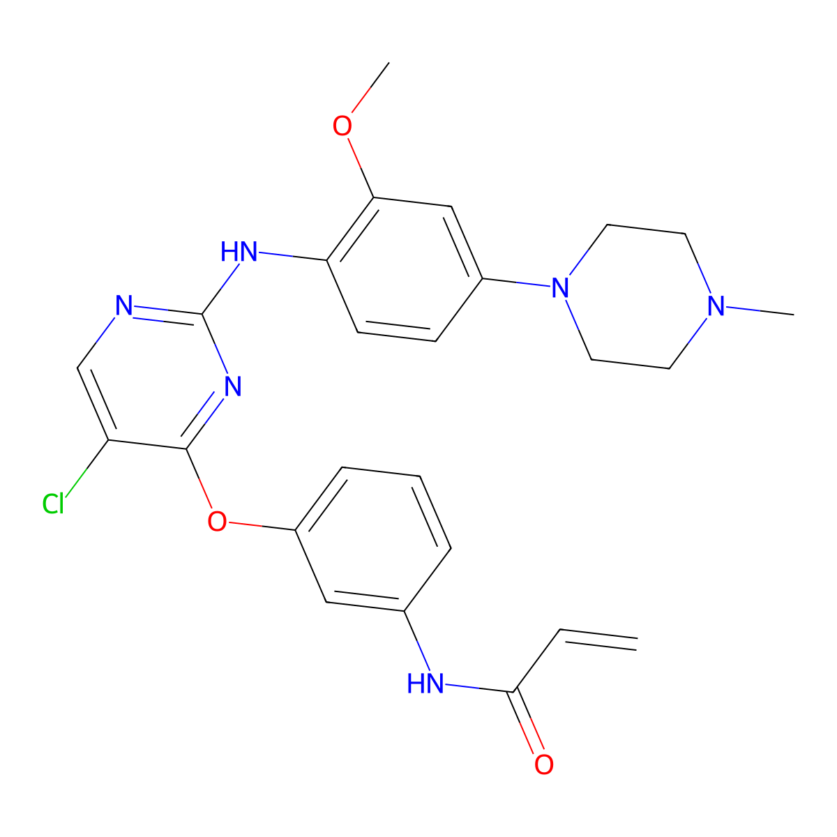 WZ-4002 molecular structure, CAS 1213269-23-8