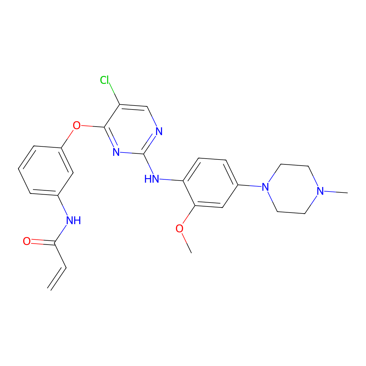 WZ-4002 molecular structure, CAS 1213269-23-8