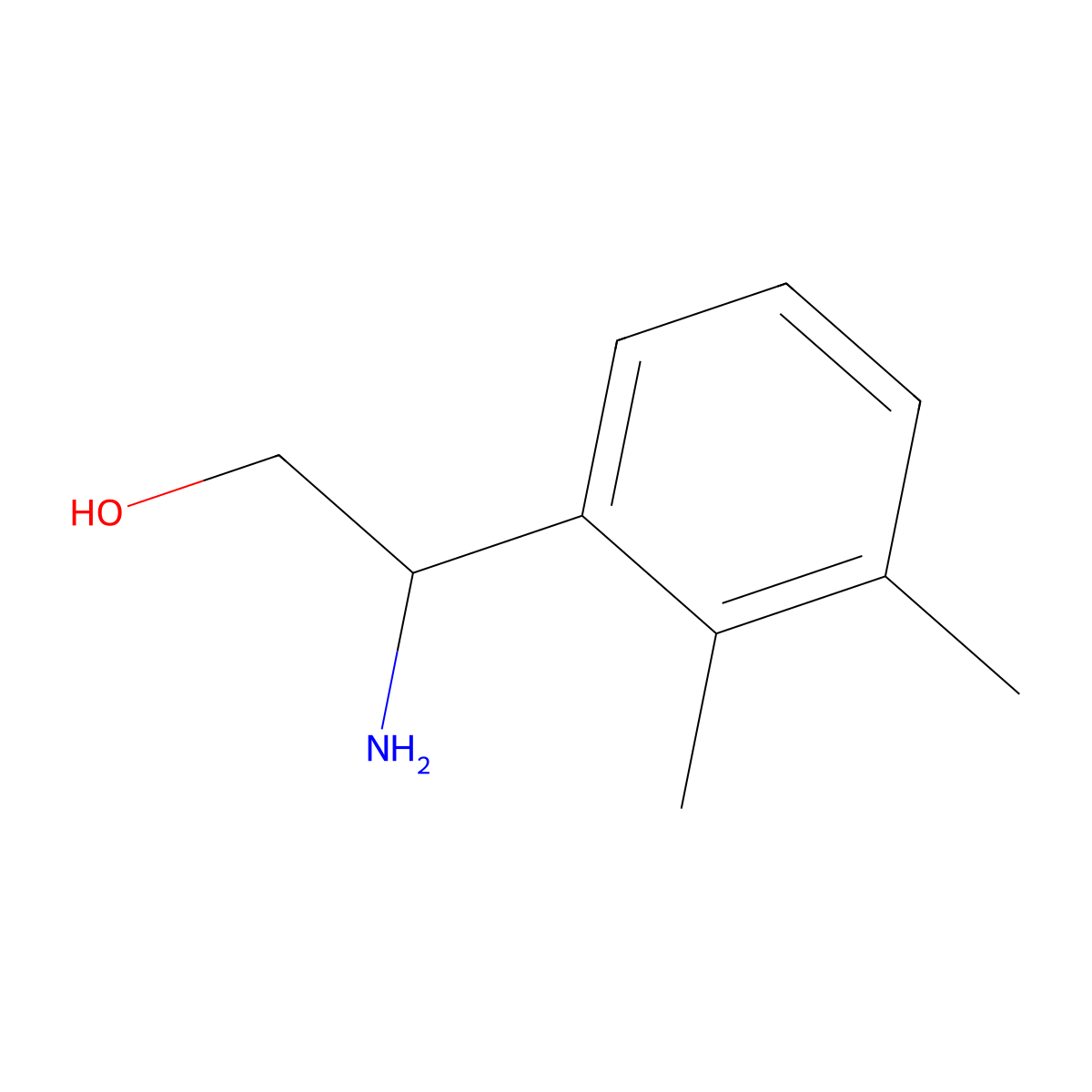 (2S)-2-Amino-2-(2,3-dimethylphenyl)ethan-1-OL molecular structure, CAS 1213301-72-4