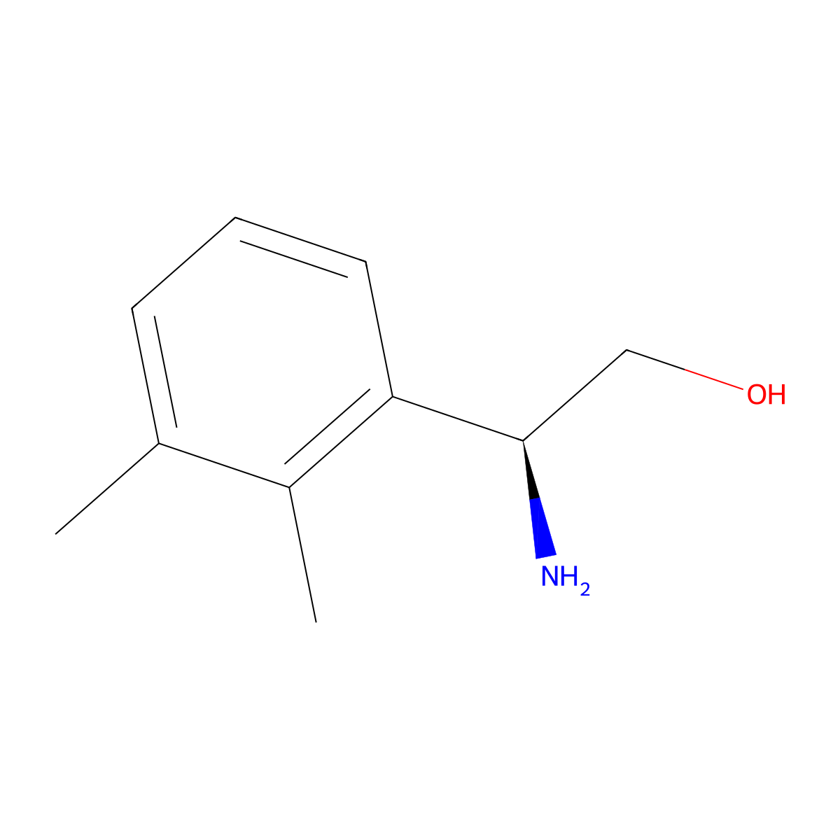 (2S)-2-Amino-2-(2,3-dimethylphenyl)ethan-1-OL molecular structure, CAS 1213301-72-4