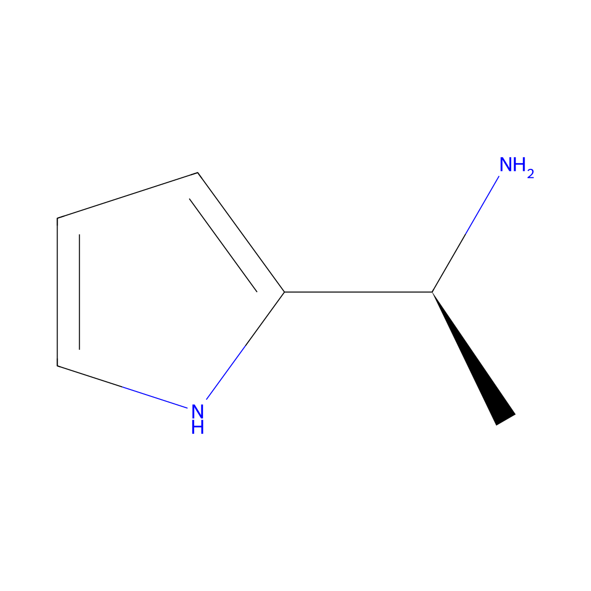 (1S)-1-(1H-pyrrol-2-yl)ethan-1-amine molecular structure, CAS 1213303-09-3