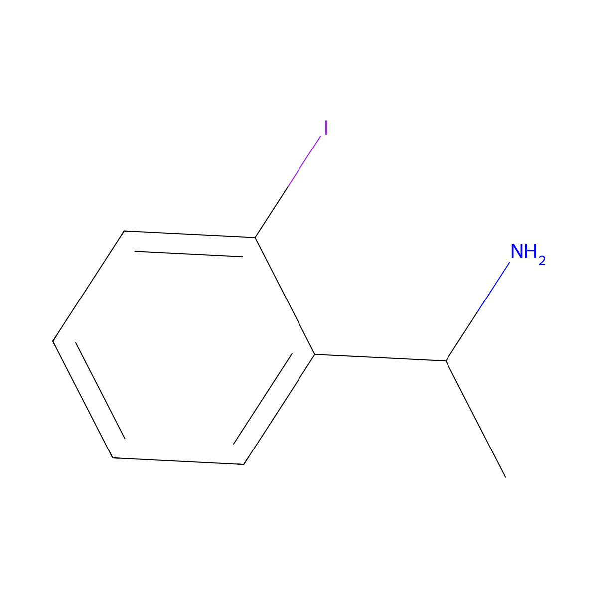 (R)-1-(2-Iodophenyl)ethanamine molecular structure, CAS 1213311-20-6