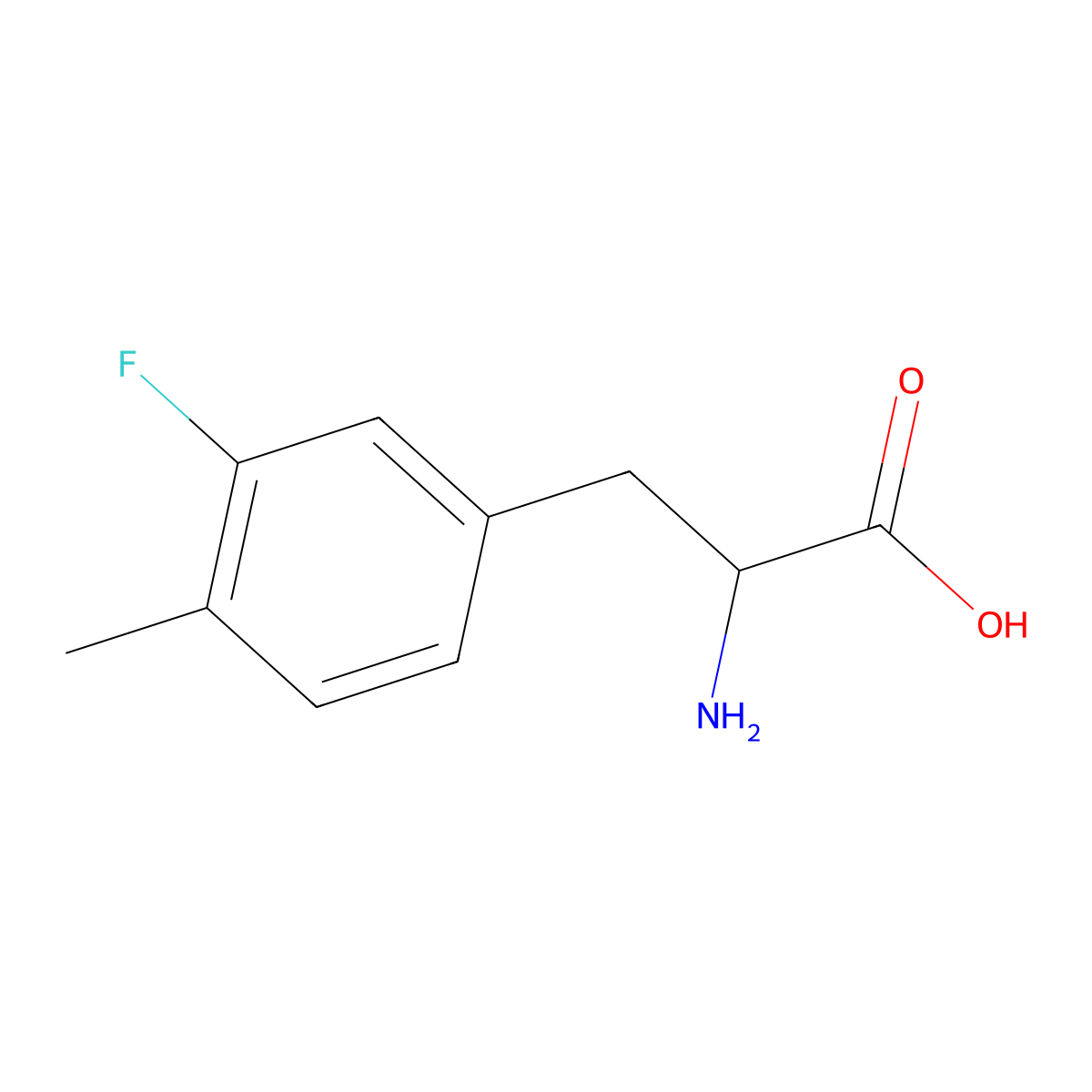 3-Fluoro-4-methyl-L-phenylalanine molecular structure, CAS 1213311-74-0