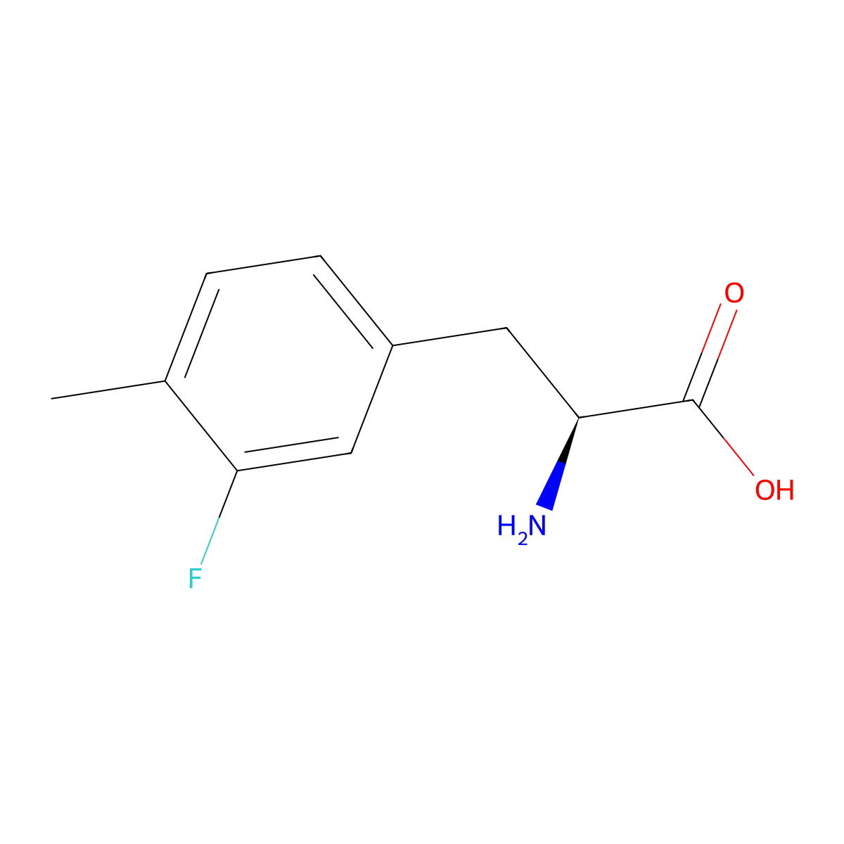 3-Fluoro-4-methyl-L-phenylalanine molecular structure, CAS 1213311-74-0
