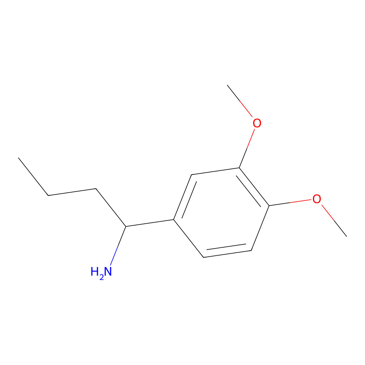 (S)-1-(3,4-Dimethoxyphenyl)butan-1-amine molecular structure, CAS 1213316-06-3