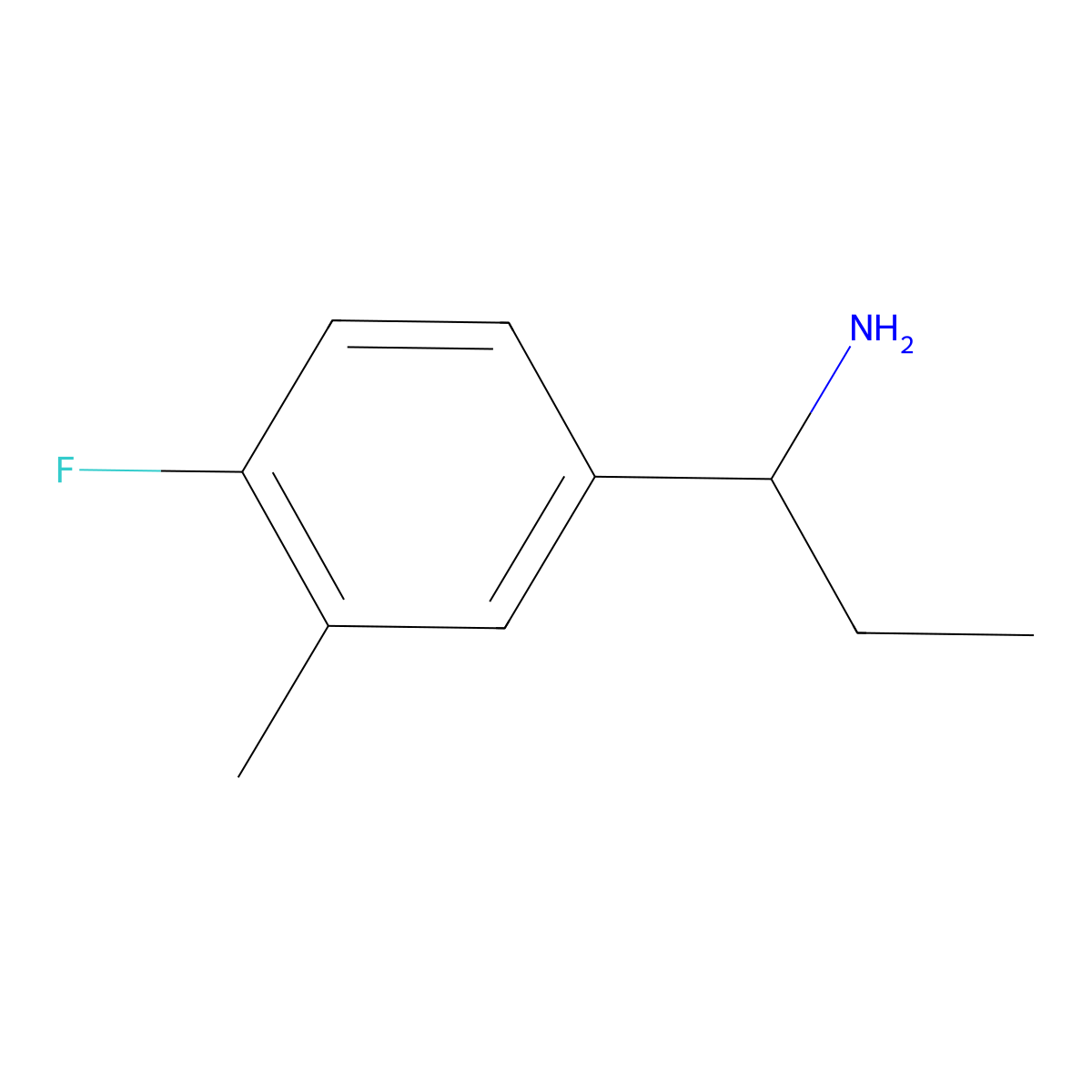 (R)-1-(4-Fluoro-3-methylphenyl)propan-1-amine molecular structure, CAS 1213316-91-6