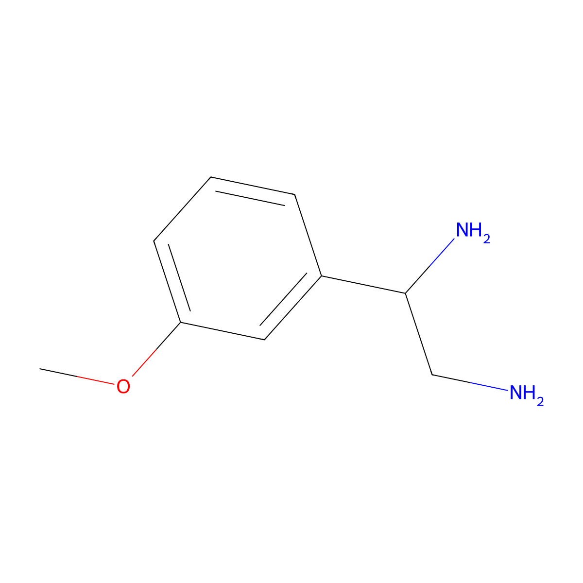 (1R)-1-(3-Methoxyphenyl)ethane-1,2-diamine molecular structure, CAS 1213317-27-1