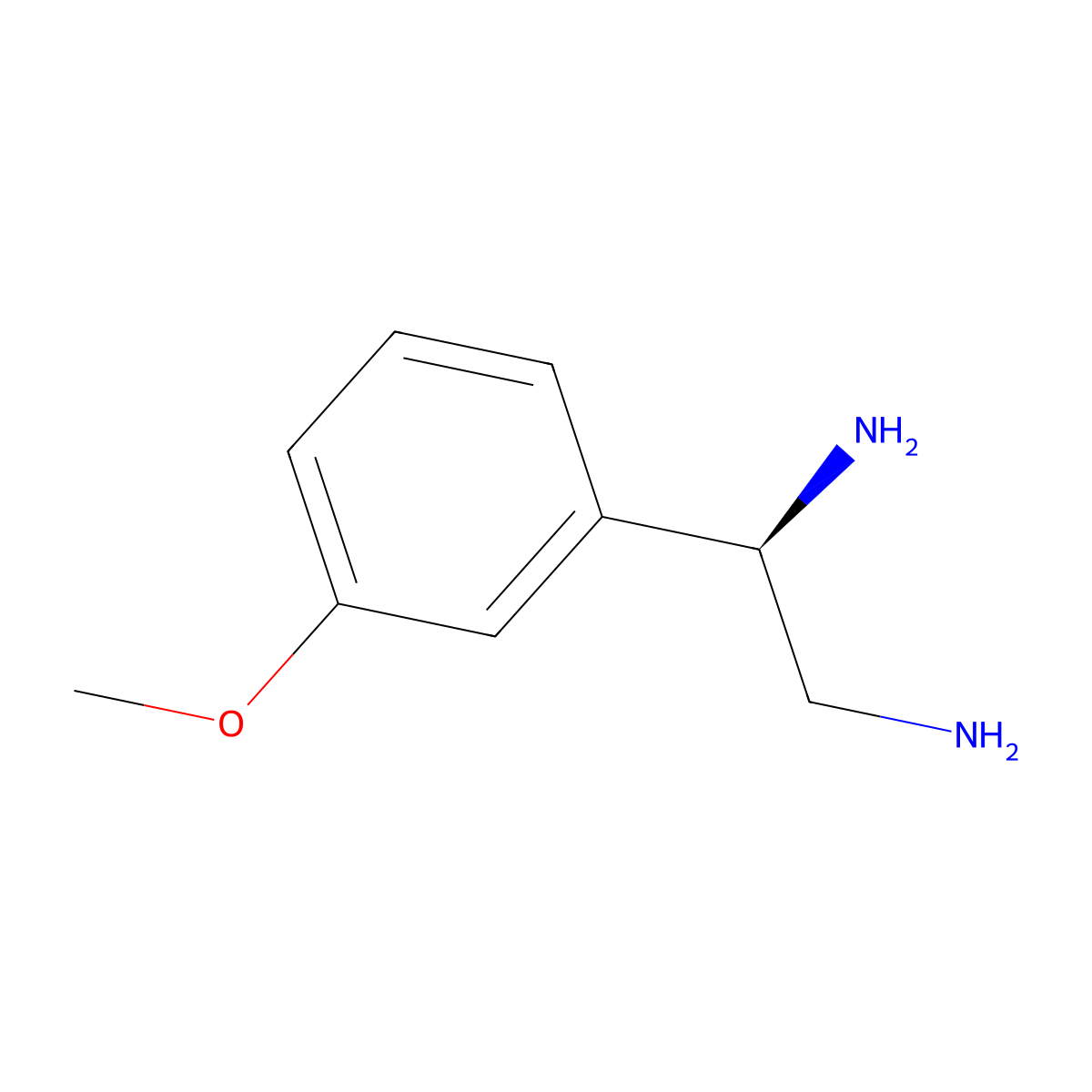 (1R)-1-(3-Methoxyphenyl)ethane-1,2-diamine molecular structure, CAS 1213317-27-1