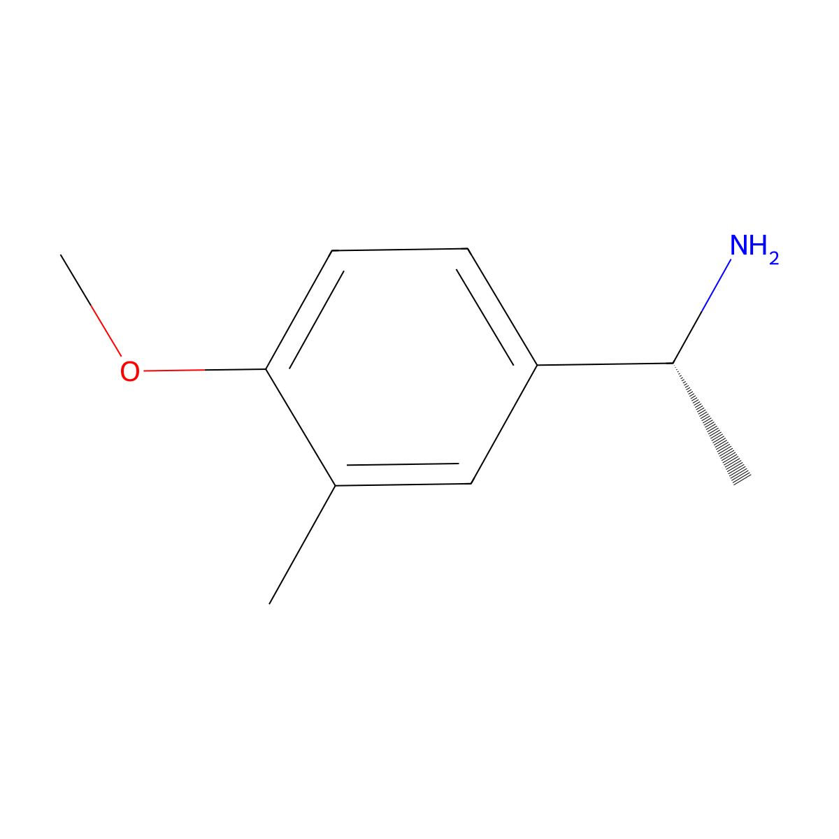 (1R)-1-(4-methoxy-3-methylphenyl)ethan-1-amine molecular structure, CAS 1213323-63-7