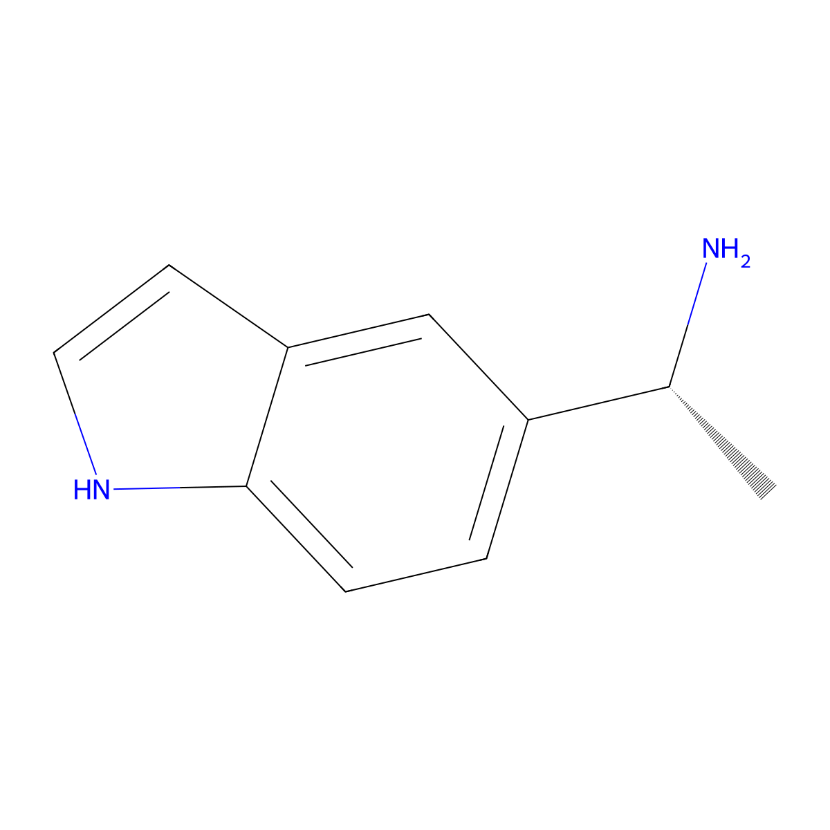 (1R)-1-(1H-indol-5-yl)ethan-1-amine molecular structure, CAS 1213324-32-3
