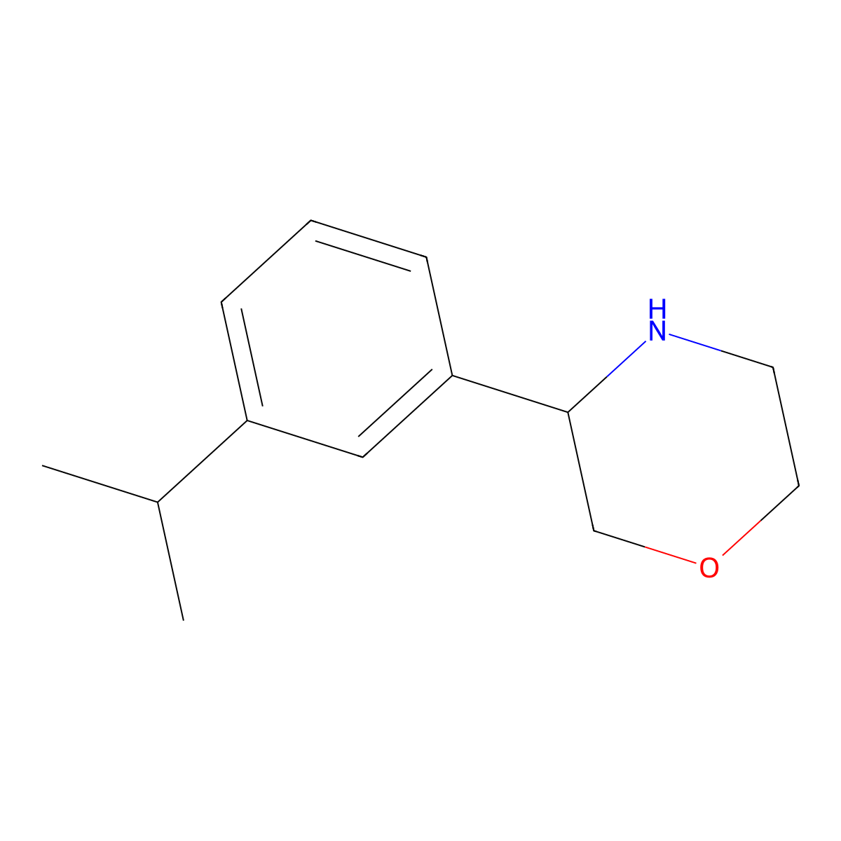 (3R)-3-(3-propan-2-ylphenyl)morpholine molecular structure, CAS 1213327-79-7