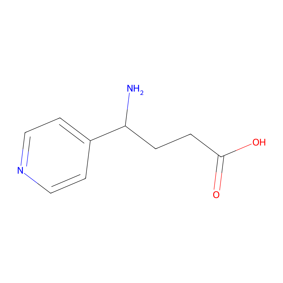 (R)-4-Amino-4-pyridin-4-yl-butyric acid molecular structure, CAS 1213334-54-3