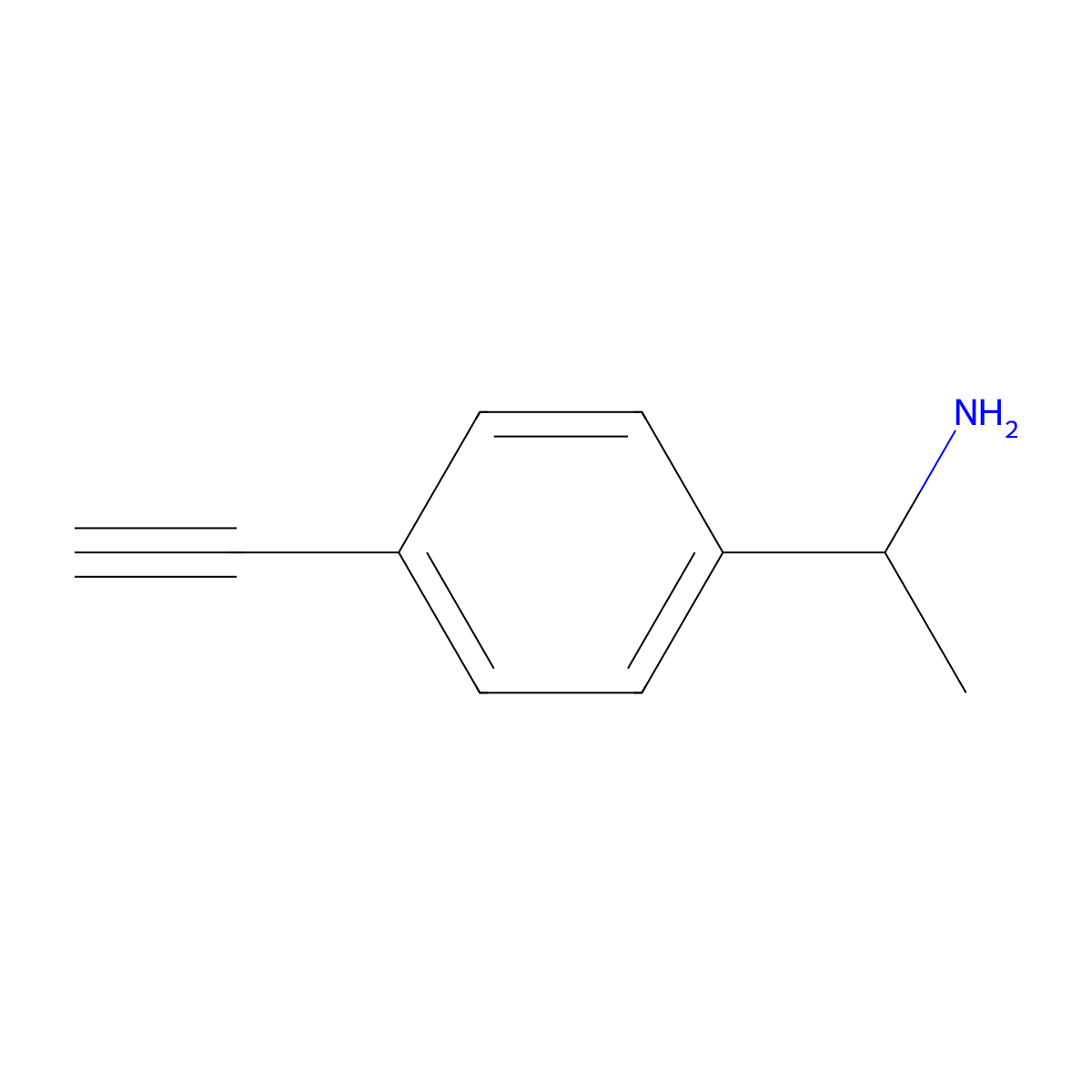 (1S)-1-(4-ethynylphenyl)ethan-1-amine molecular structure, CAS 1213348-67-4