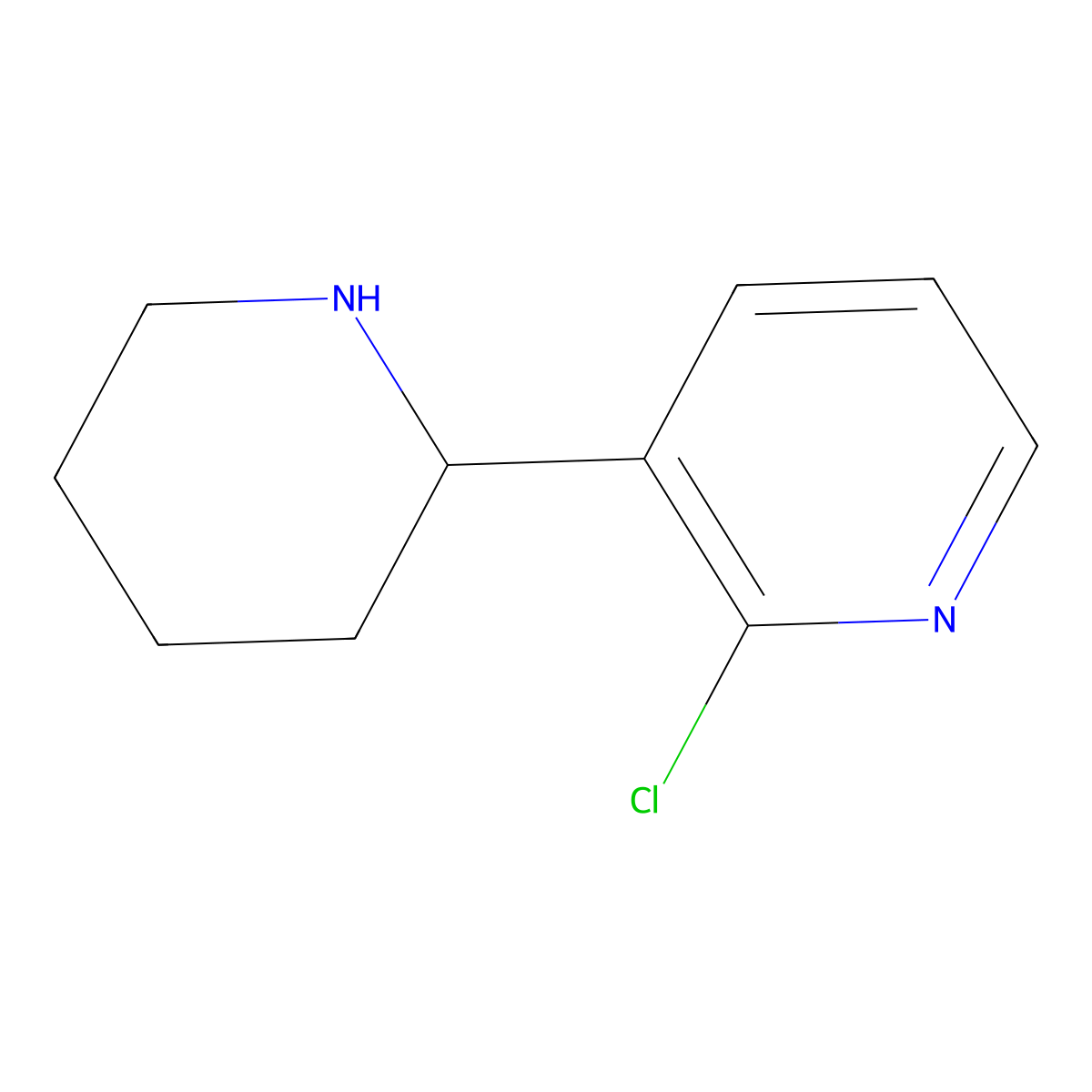 (S)-2-Chloro-3-(piperidin-2-yl)pyridine molecular structure, CAS 1213352-80-7