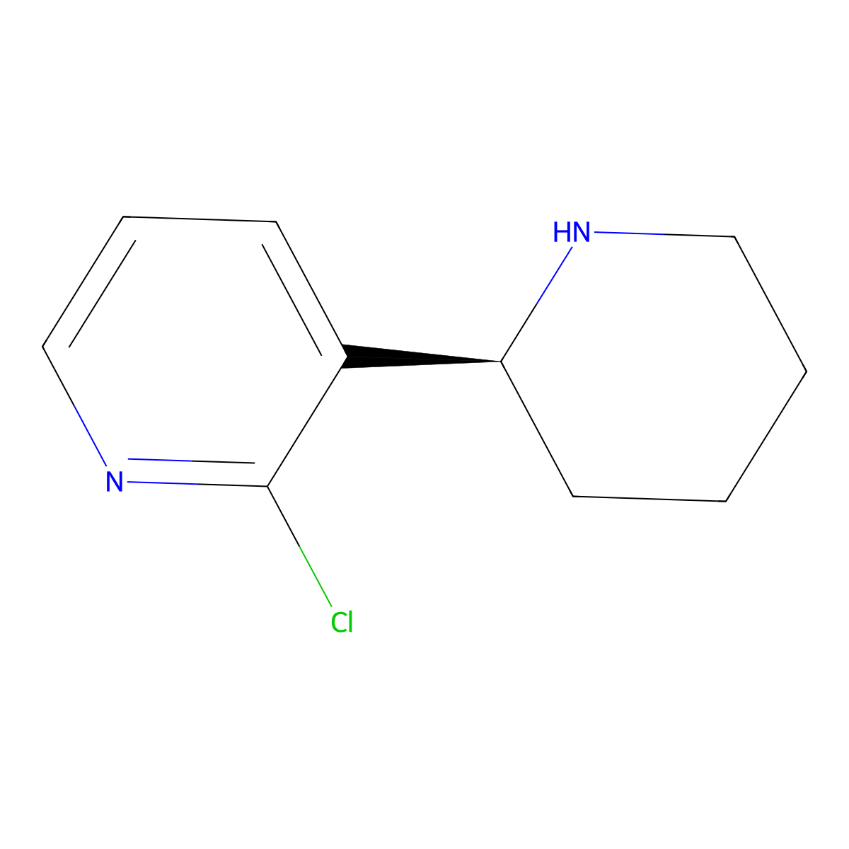 (S)-2-Chloro-3-(piperidin-2-yl)pyridine molecular structure, CAS 1213352-80-7