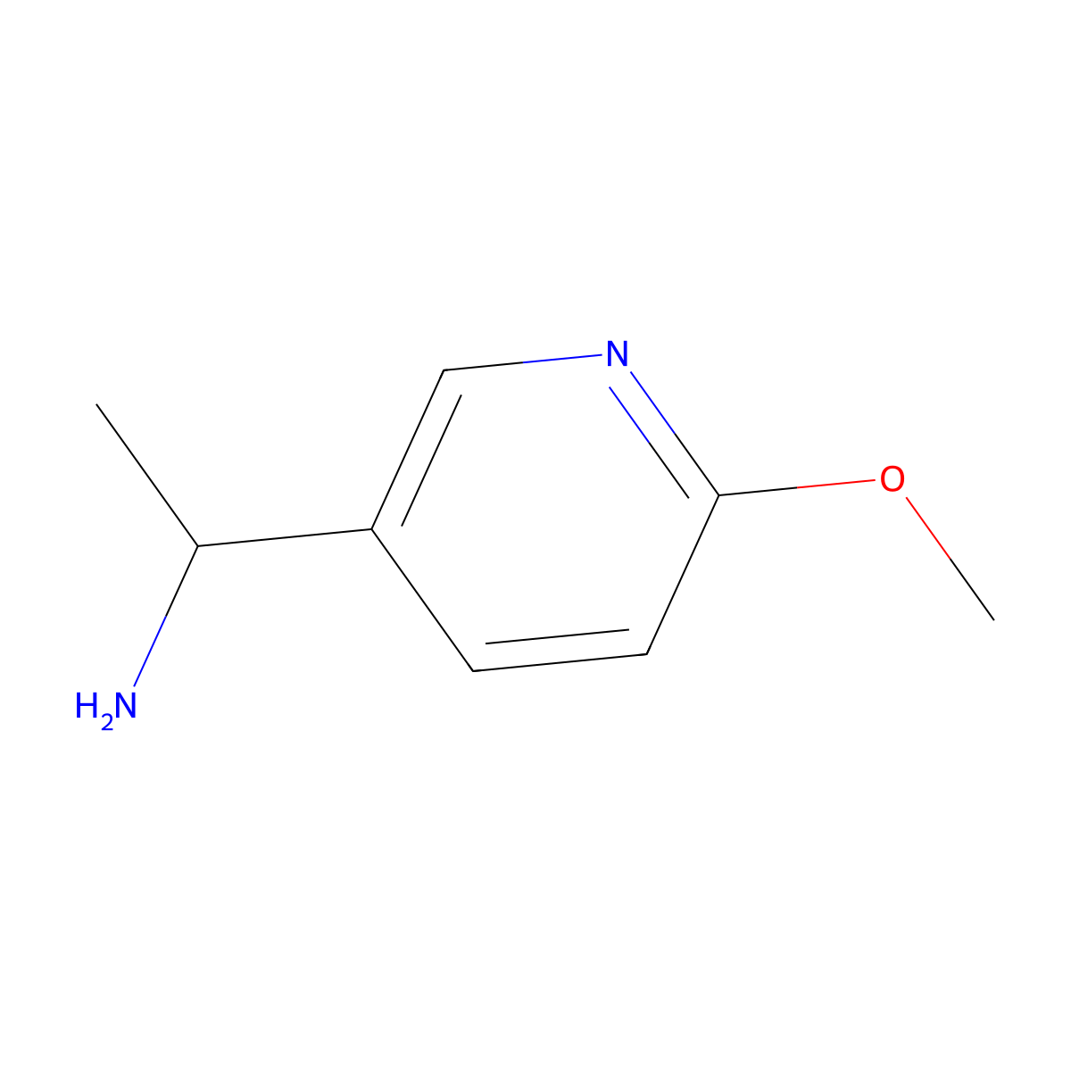 (S)-1-(6-Methoxypyridin-3-YL)ethanamine molecular structure, CAS 1213358-56-5