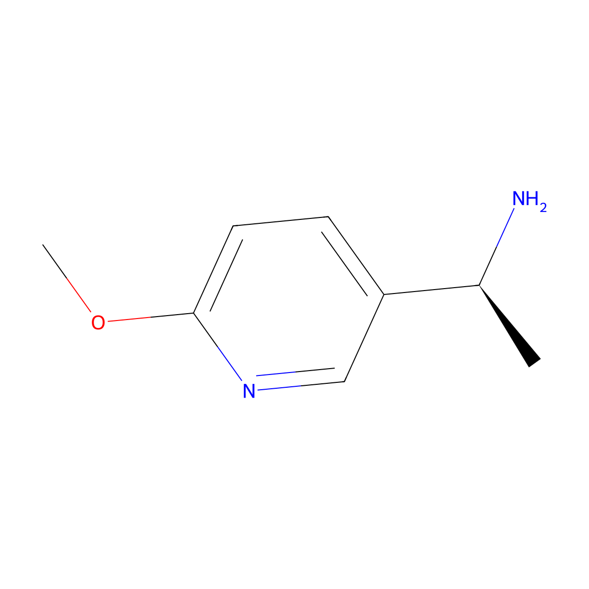 (S)-1-(6-Methoxypyridin-3-YL)ethanamine molecular structure, CAS 1213358-56-5
