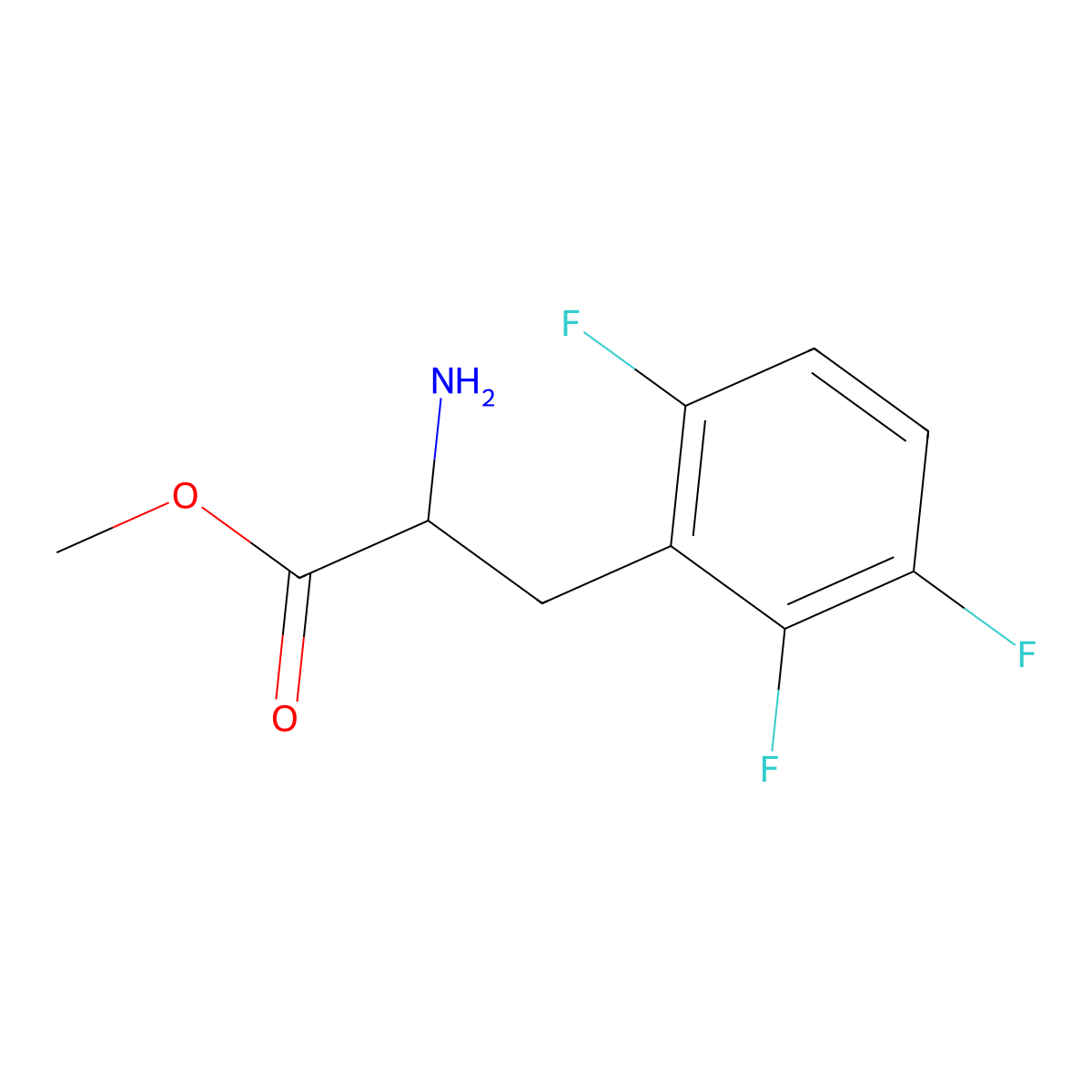 Methyl (S)-2-amino-3-(2,3,6-trifluorophenyl)propanoate molecular structure, CAS 1213359-60-4