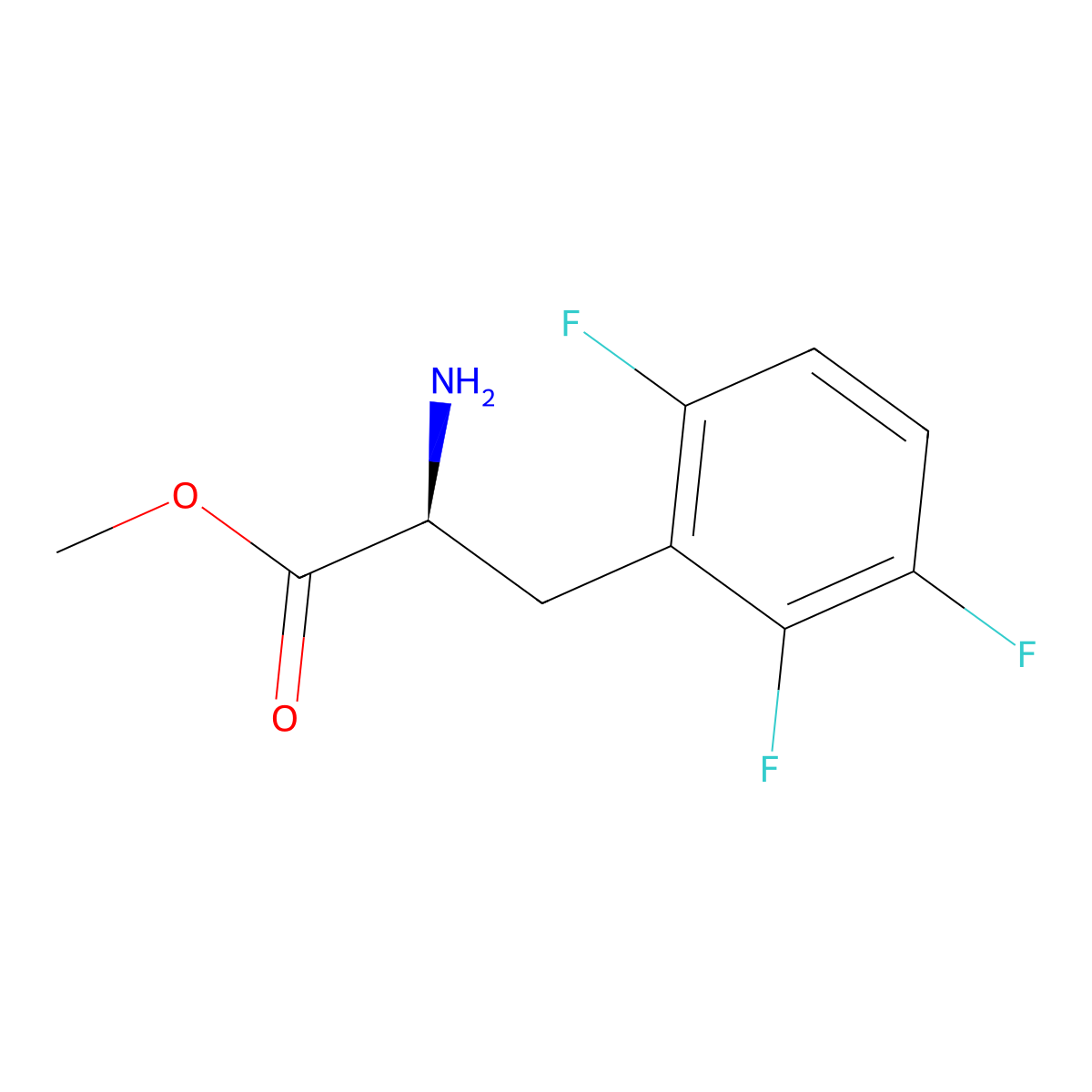 Methyl (S)-2-amino-3-(2,3,6-trifluorophenyl)propanoate molecular structure, CAS 1213359-60-4
