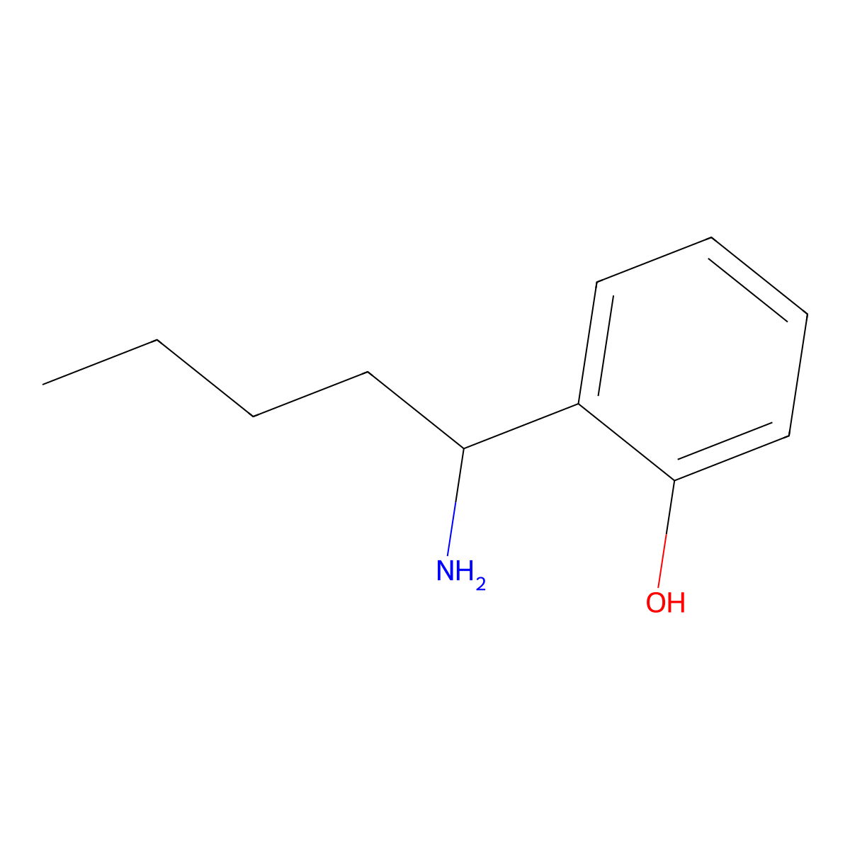 (R)-2-(1-Aminopentyl)phenol molecular structure, CAS 1213362-75-4
