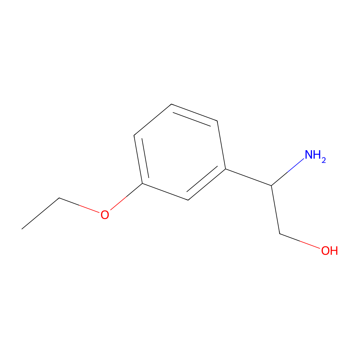 (2R)-2-Amino-2-(3-ethoxyphenyl)ethan-1-OL molecular structure, CAS 1213363-61-1
