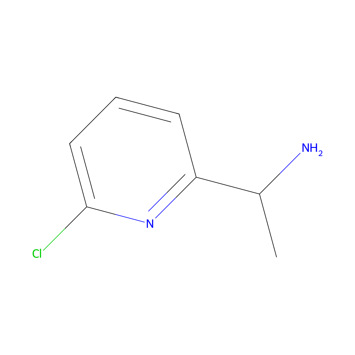 (1s)-1-(6-Chloropyridin-2-yl)ethan-1-amine molecular structure, CAS 1213370-65-0