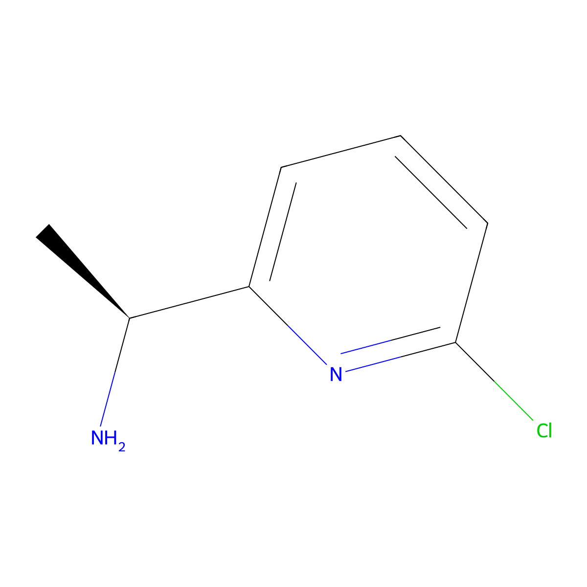 (1s)-1-(6-Chloropyridin-2-yl)ethan-1-amine molecular structure, CAS 1213370-65-0
