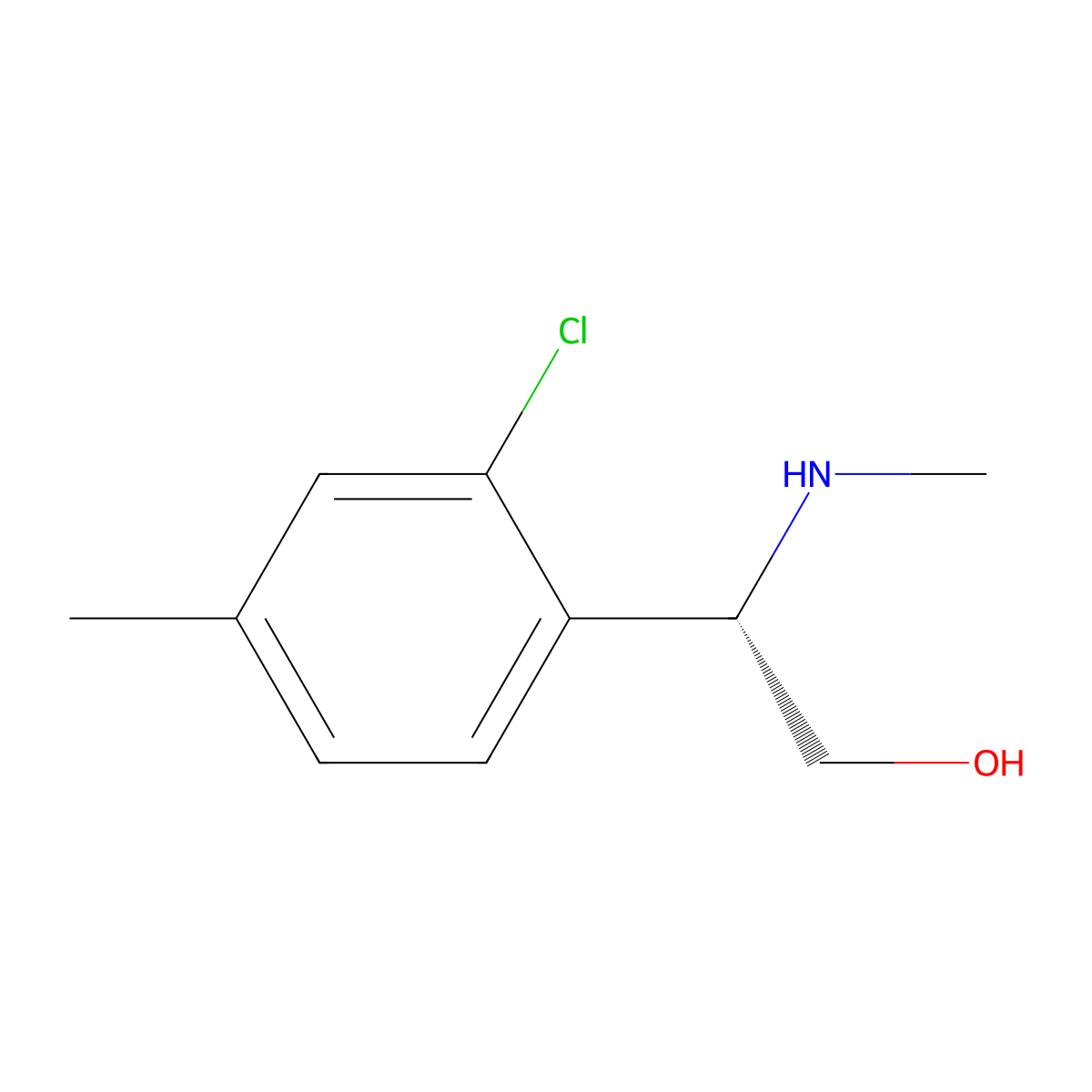 (S)-2-(2-Chloro-4-methylphenyl)-2-(methylamino)ethan-1-OL molecular structure, CAS 1213372-72-5