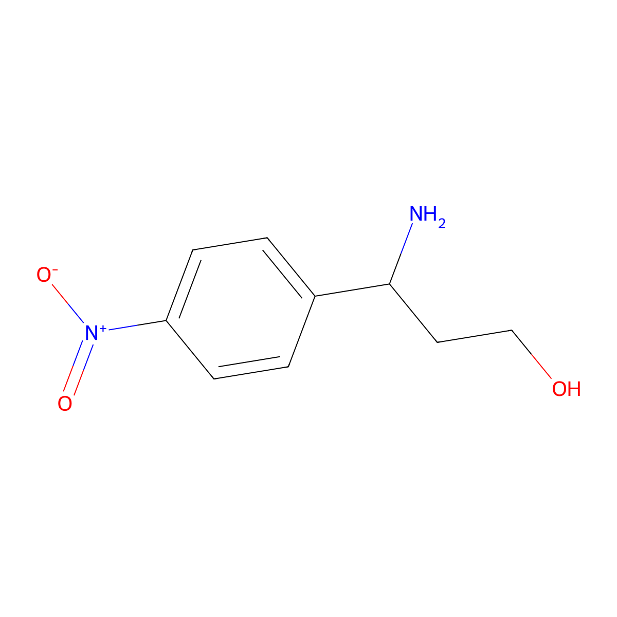(3S)-3-Amino-3-(4-nitrophenyl)propan-1-OL molecular structure, CAS 1213373-14-8