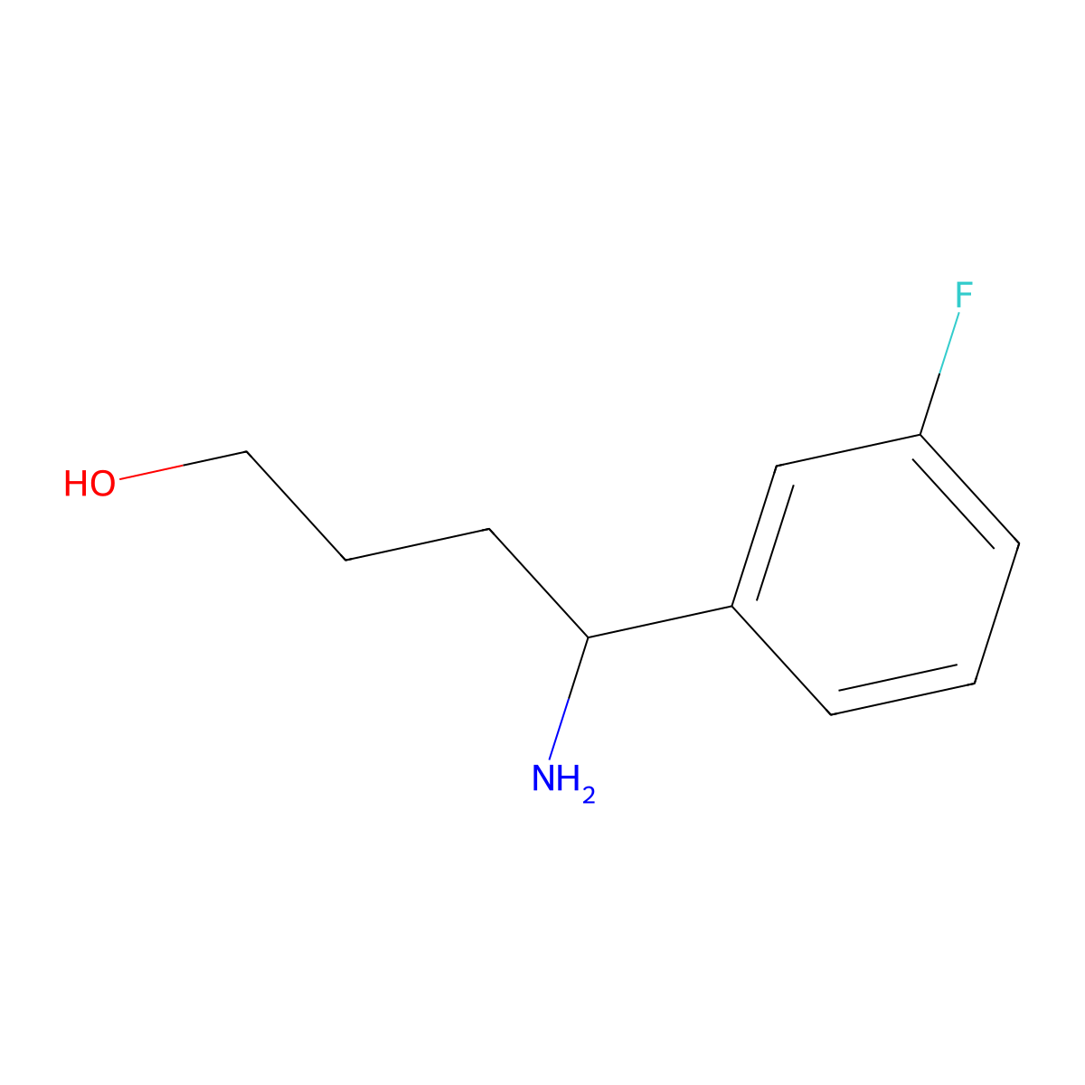 (R)-4-Amino-4-(3-fluorophenyl)butan-1-ol molecular structure, CAS 1213373-75-1