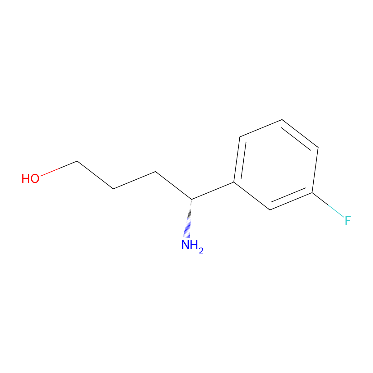 (R)-4-Amino-4-(3-fluorophenyl)butan-1-ol molecular structure, CAS 1213373-75-1