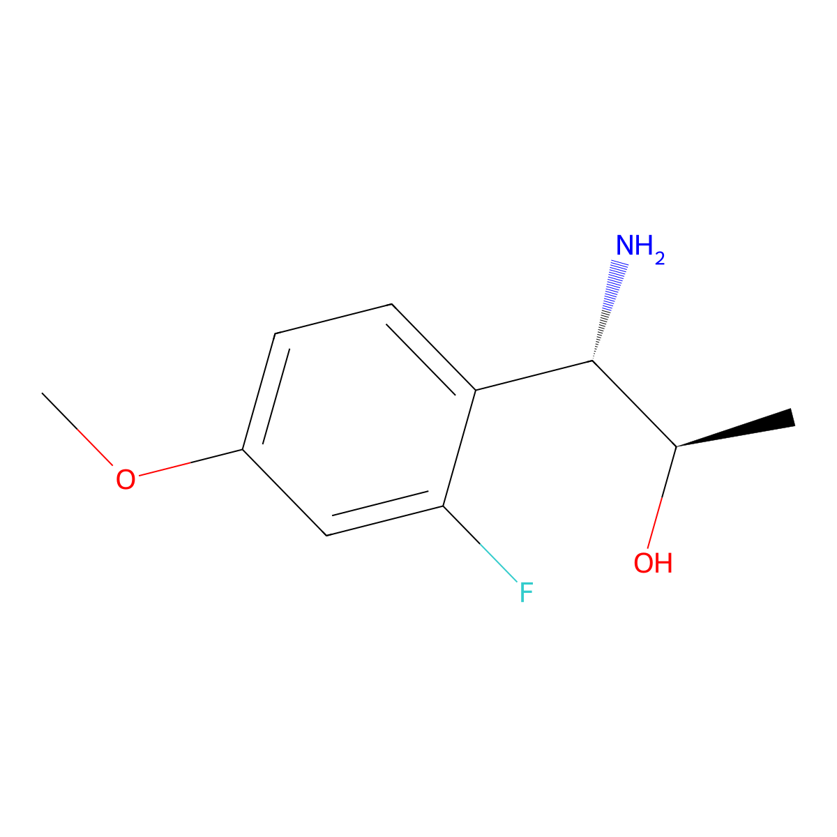 (1S,2R)-1-Amino-1-(2-fluoro-4-methoxyphenyl)propan-2-OL molecular structure, CAS 1213373-77-3