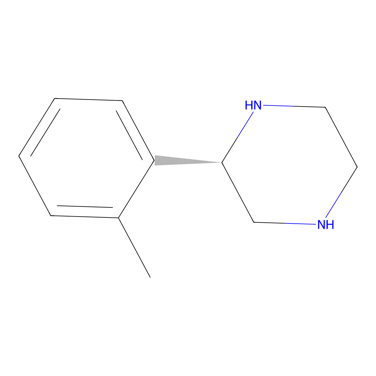 (S)-2-(o-Tolyl)piperazine molecular structure, CAS 1213385-59-1