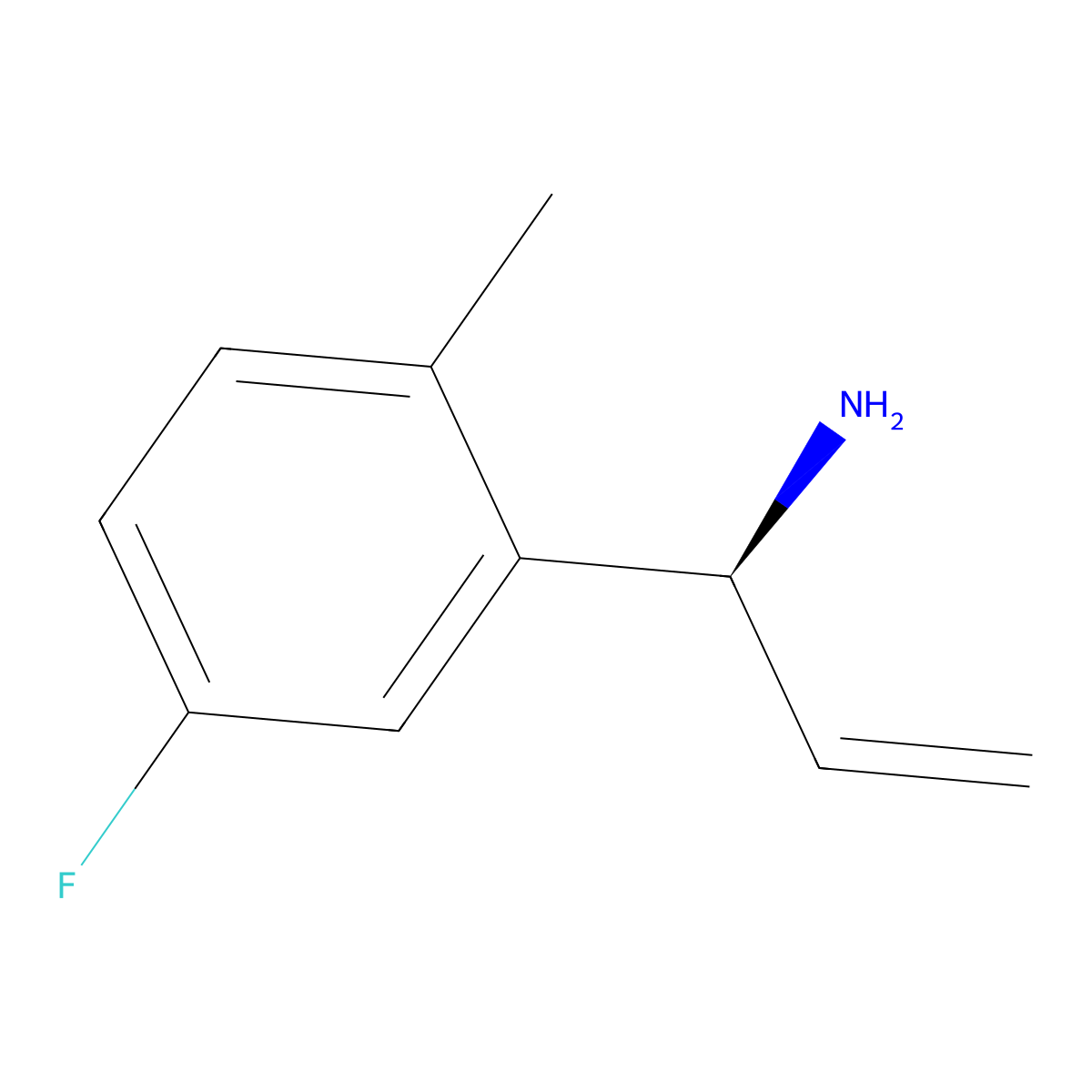 (S)-1-(5-Fluoro-2-methylphenyl)prop-2-EN-1-amine molecular structure, CAS 1213387-08-6