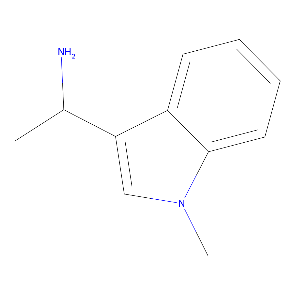 (1R)-1-(1-methyl-1H-indol-3-yl)ethan-1-amine molecular structure, CAS 1213396-06-5